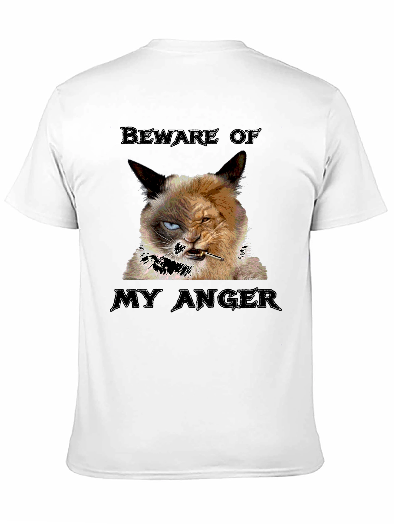 Black Grumpy Cat T-Shirt - Beware My Anger view 11