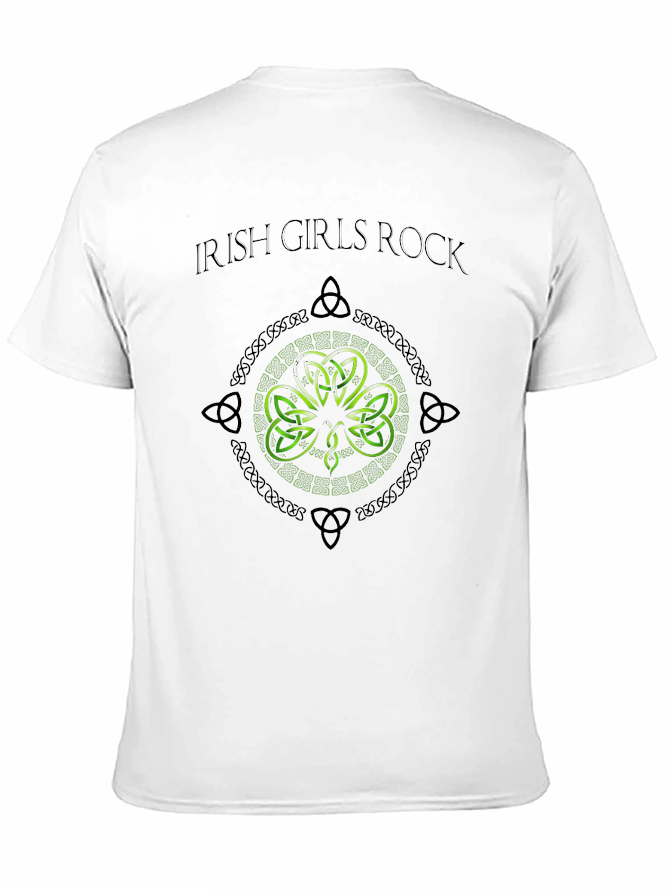 Black Irish Girls Rock St. Patrick's Day Shamrock T-Shirt view 11