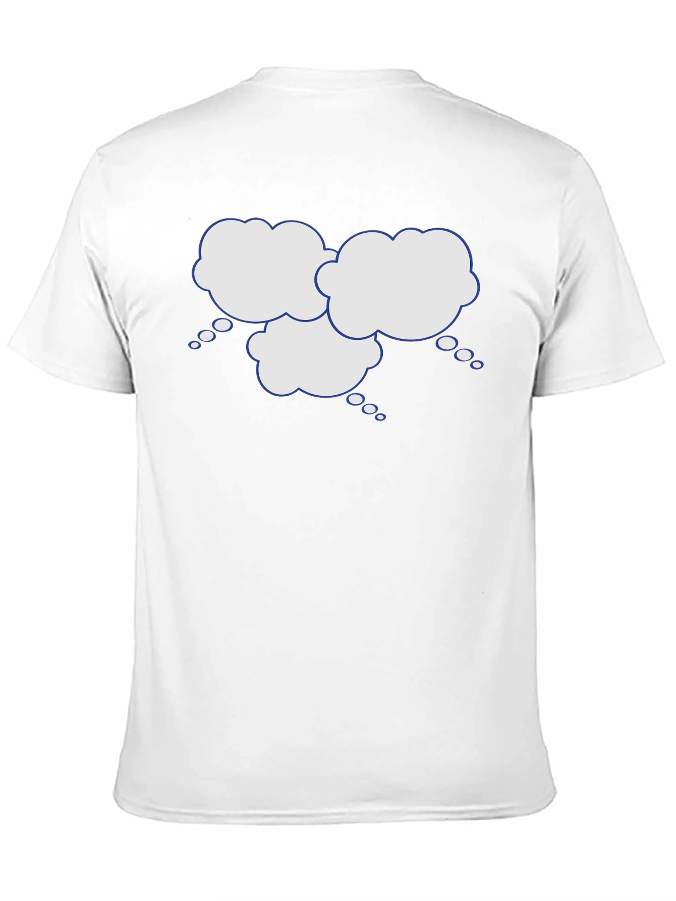 Black Black T-Shirt with Thinking Cloud Graphic view 11