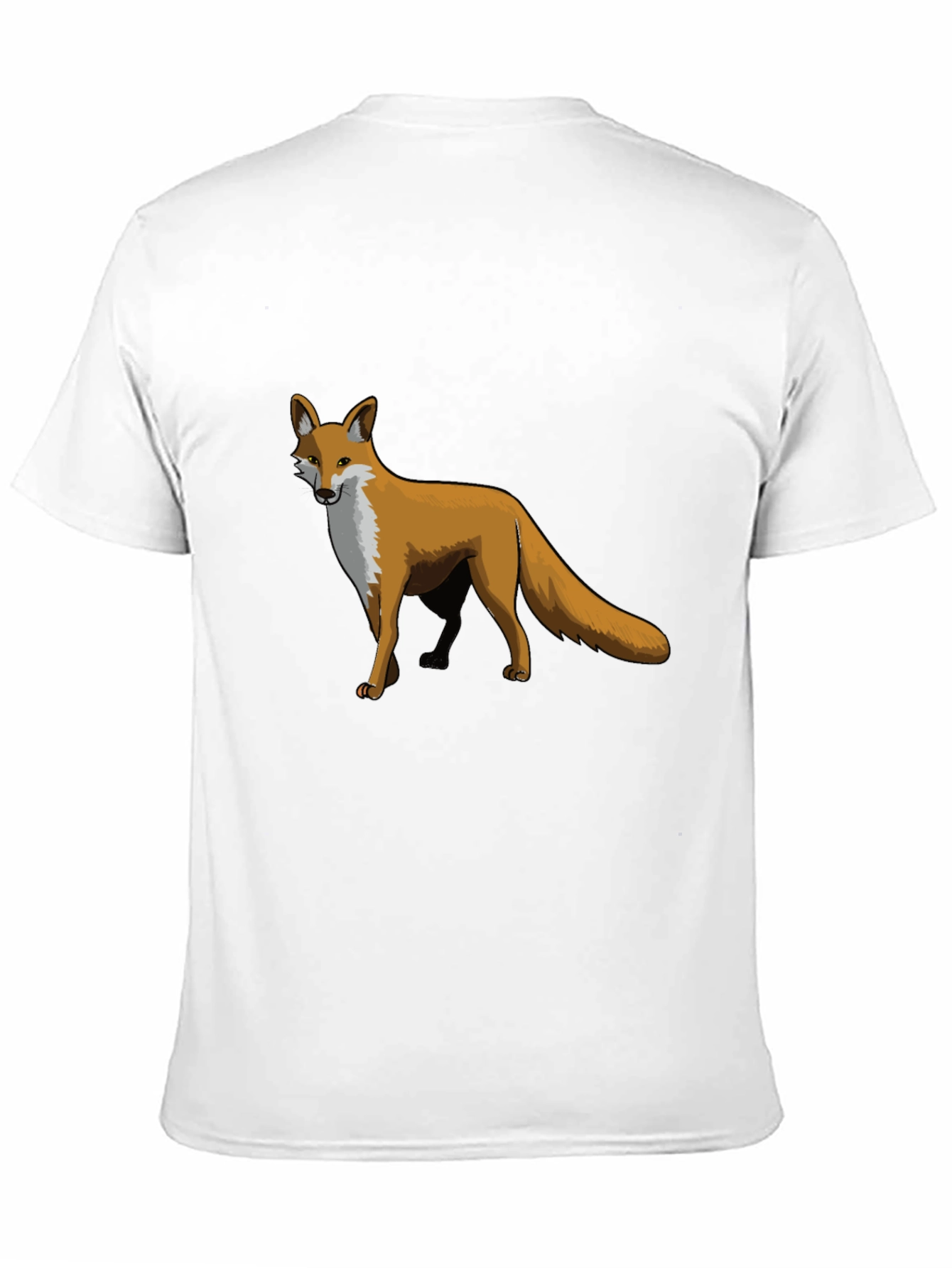 Black Fox Graphic Print Tee - Unique Animal Design T-Shirt view 11