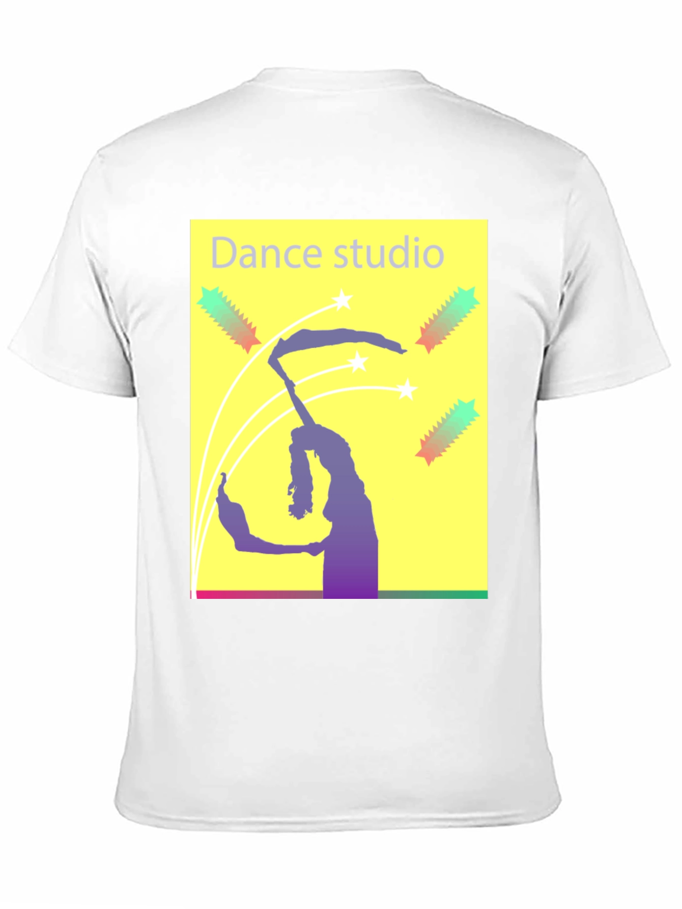 Black Dance Studio Graphic Tee - Black Cotton T-Shirt view 11