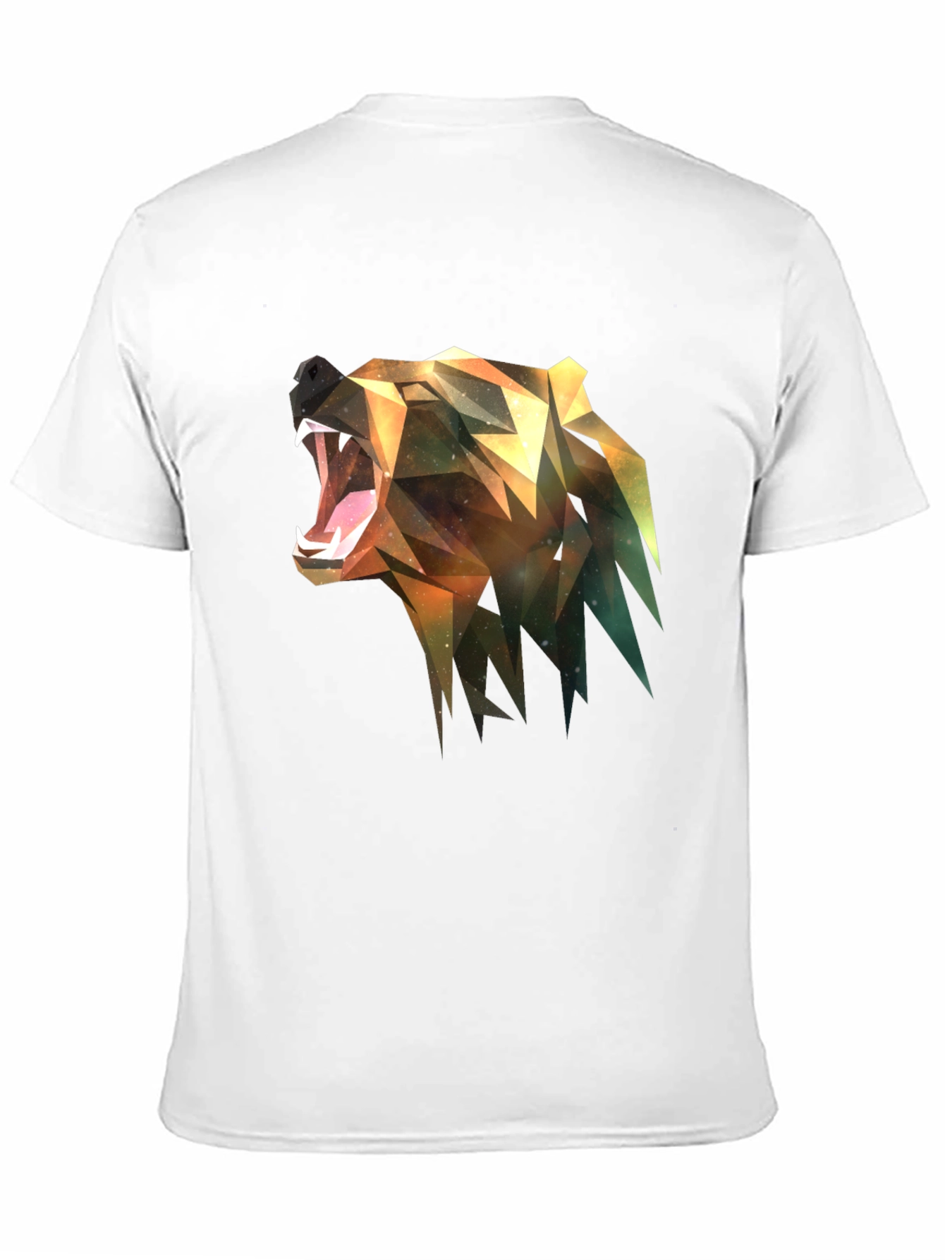 Black Geometric Bear Graphic Tee - Modern Streetwear view 11