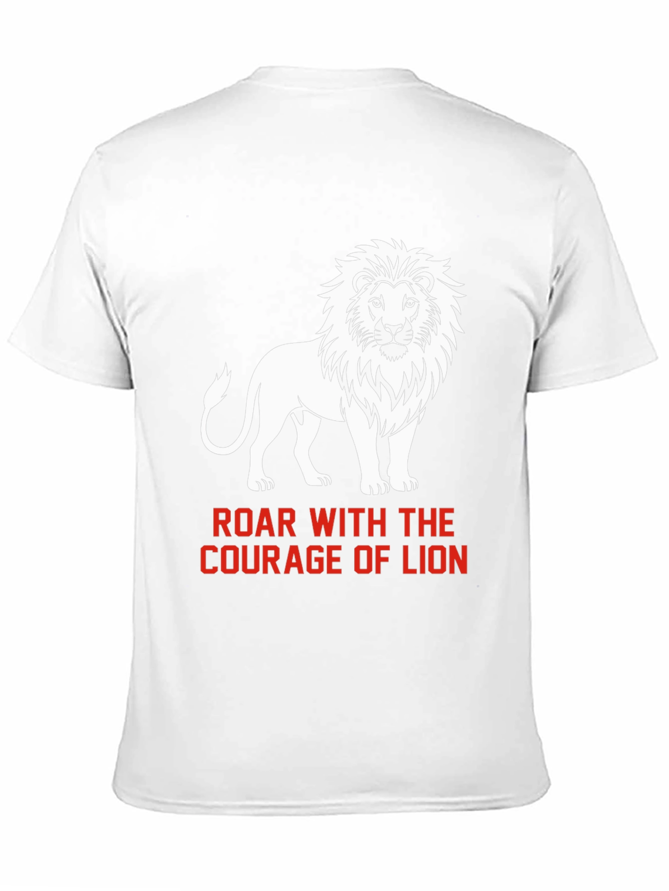 Black Courage of Lion Graphic T-Shirt view 11