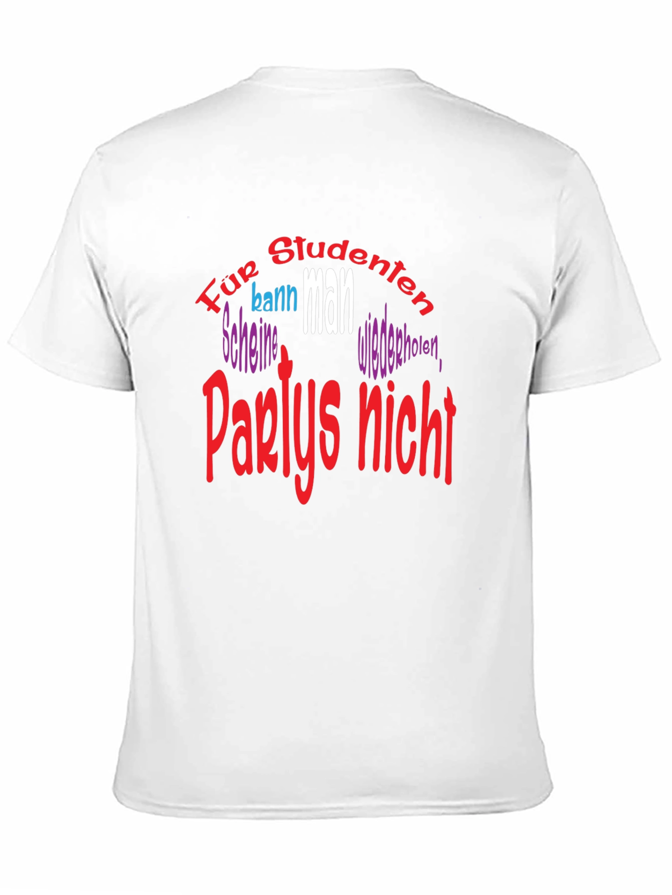 Black Student Party German T-Shirt view 11