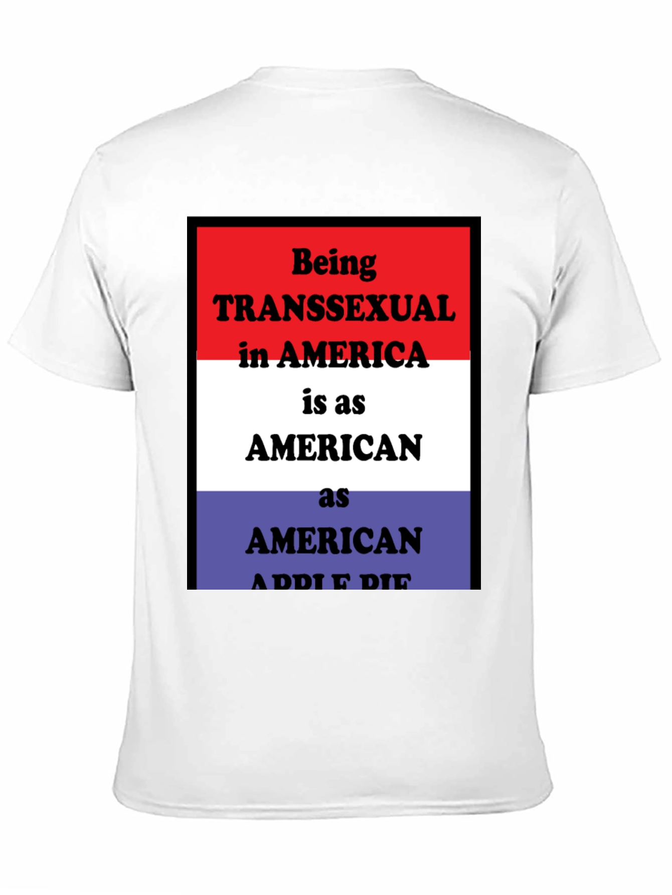 Black Transgender American Pride T-Shirt view 11