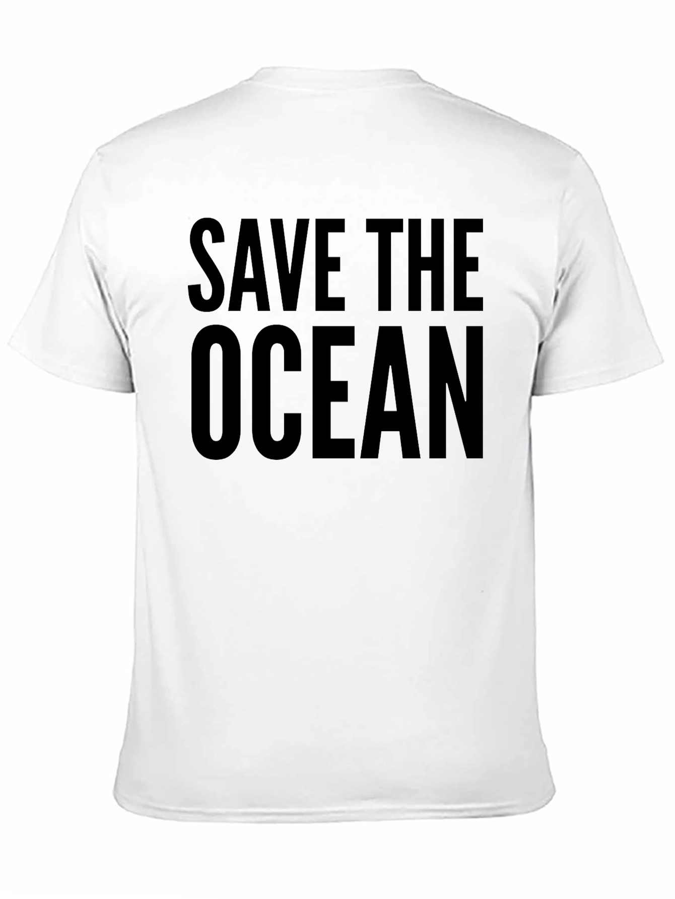 Black Save the Ocean Black Graphic Tee view 11