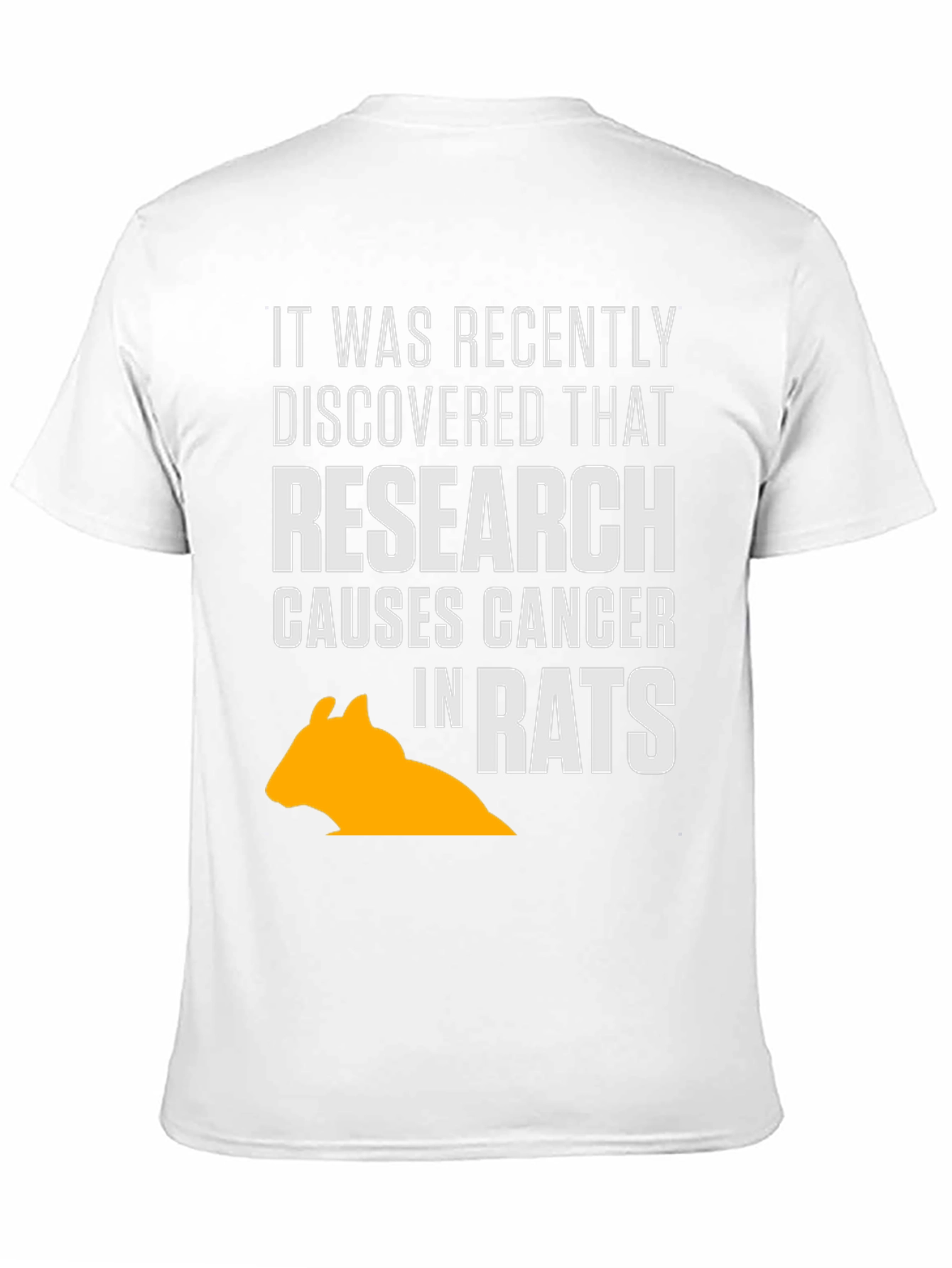 Black Research Causes Cancer in Rats T-Shirt view 11