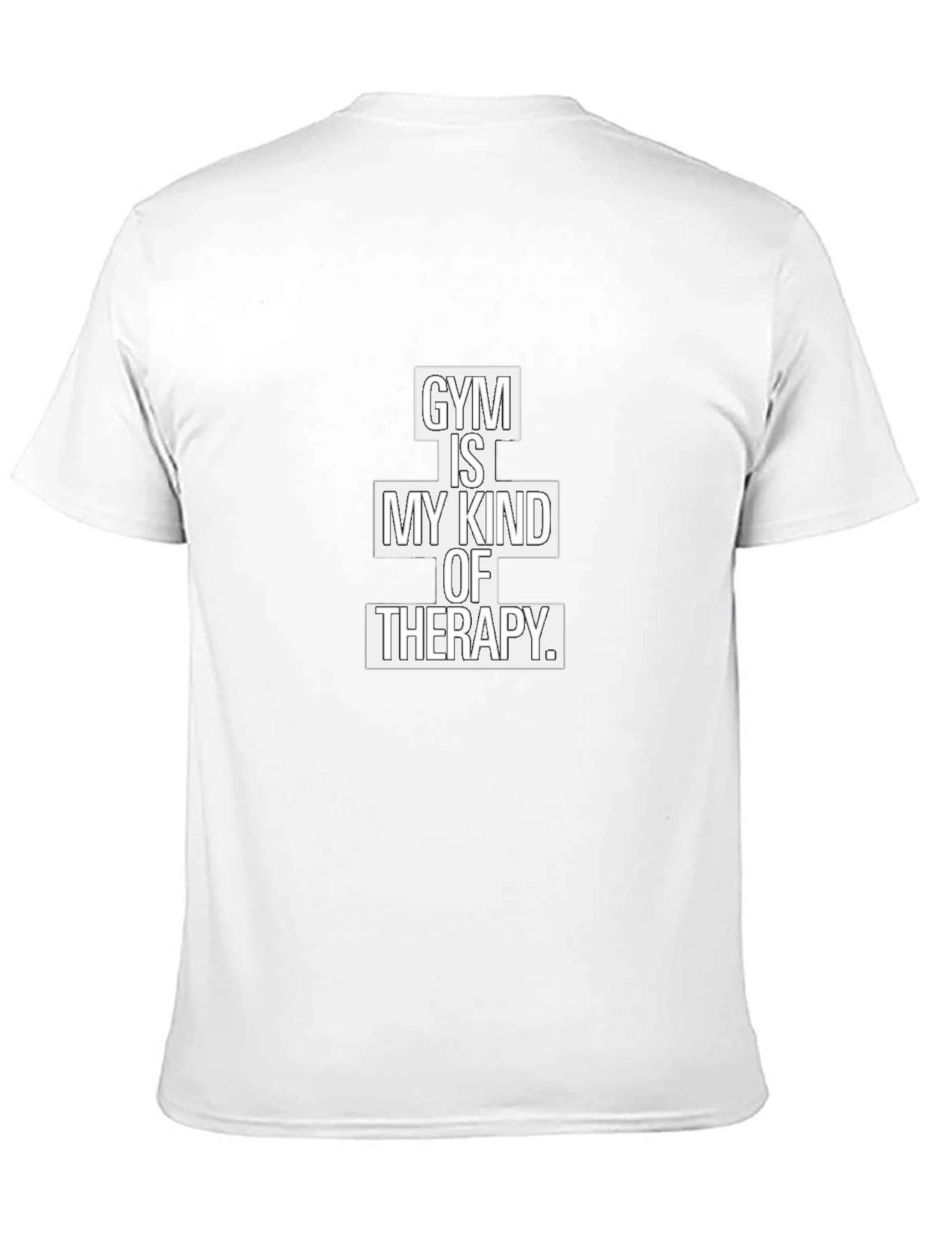 Black Gym is My Kind of Therapy Graphic T-Shirt view 11