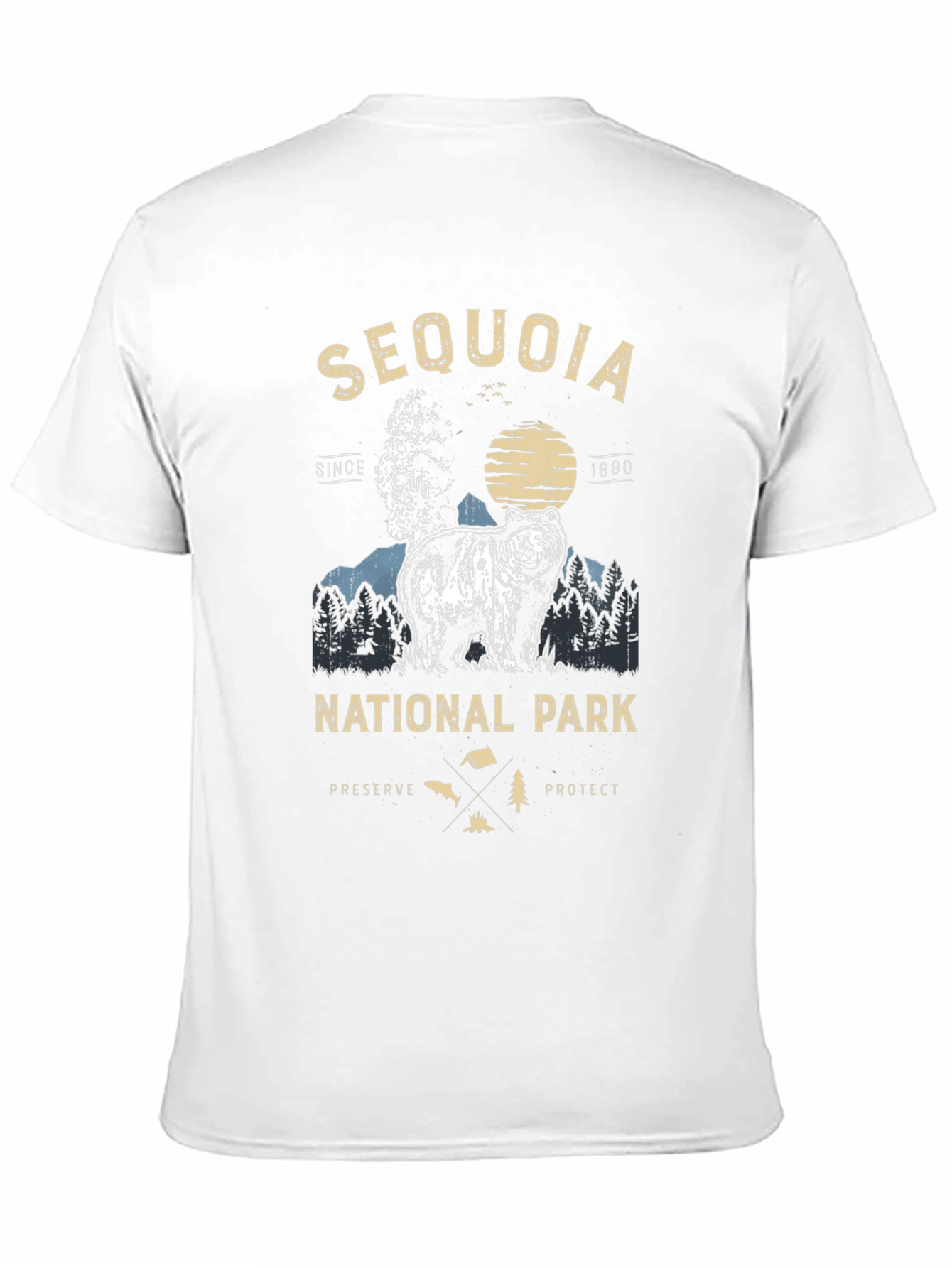 Black Sequoia National Park Bear T-Shirt view 11