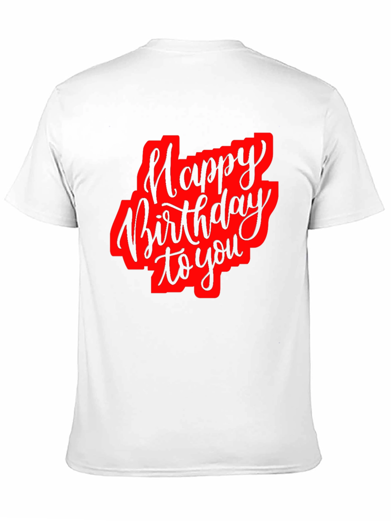 Black Happy Birthday Black Graphic T-Shirt view 11