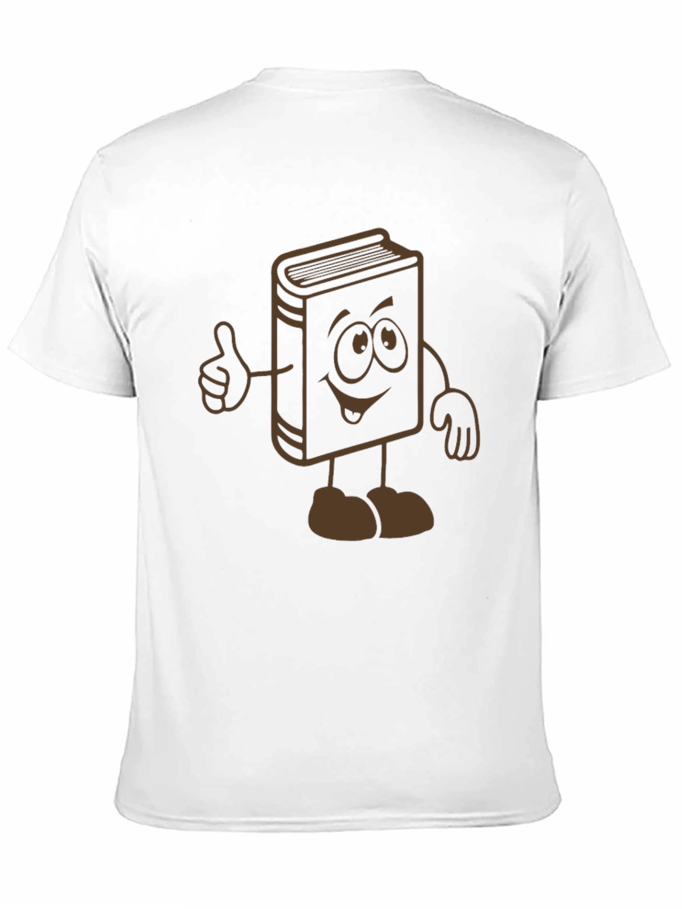 Black Cartoon Book Graphic Tee - Black Cotton Blend view 11