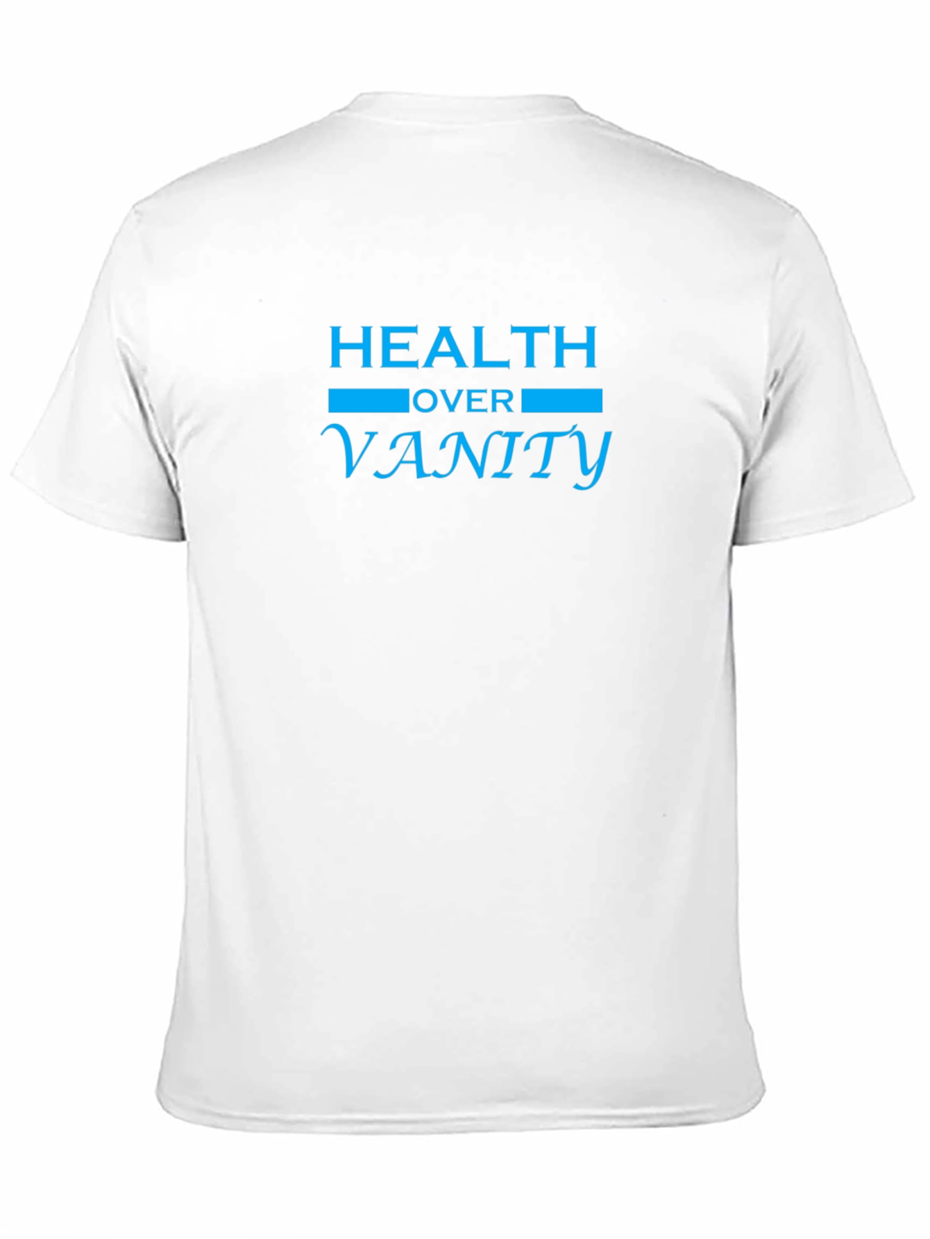 Black Health Over Vanity Black T-Shirt view 11
