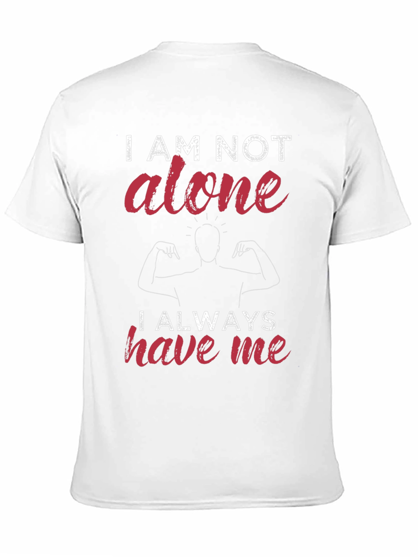 Black I Am Not Alone Graphic T-Shirt view 11