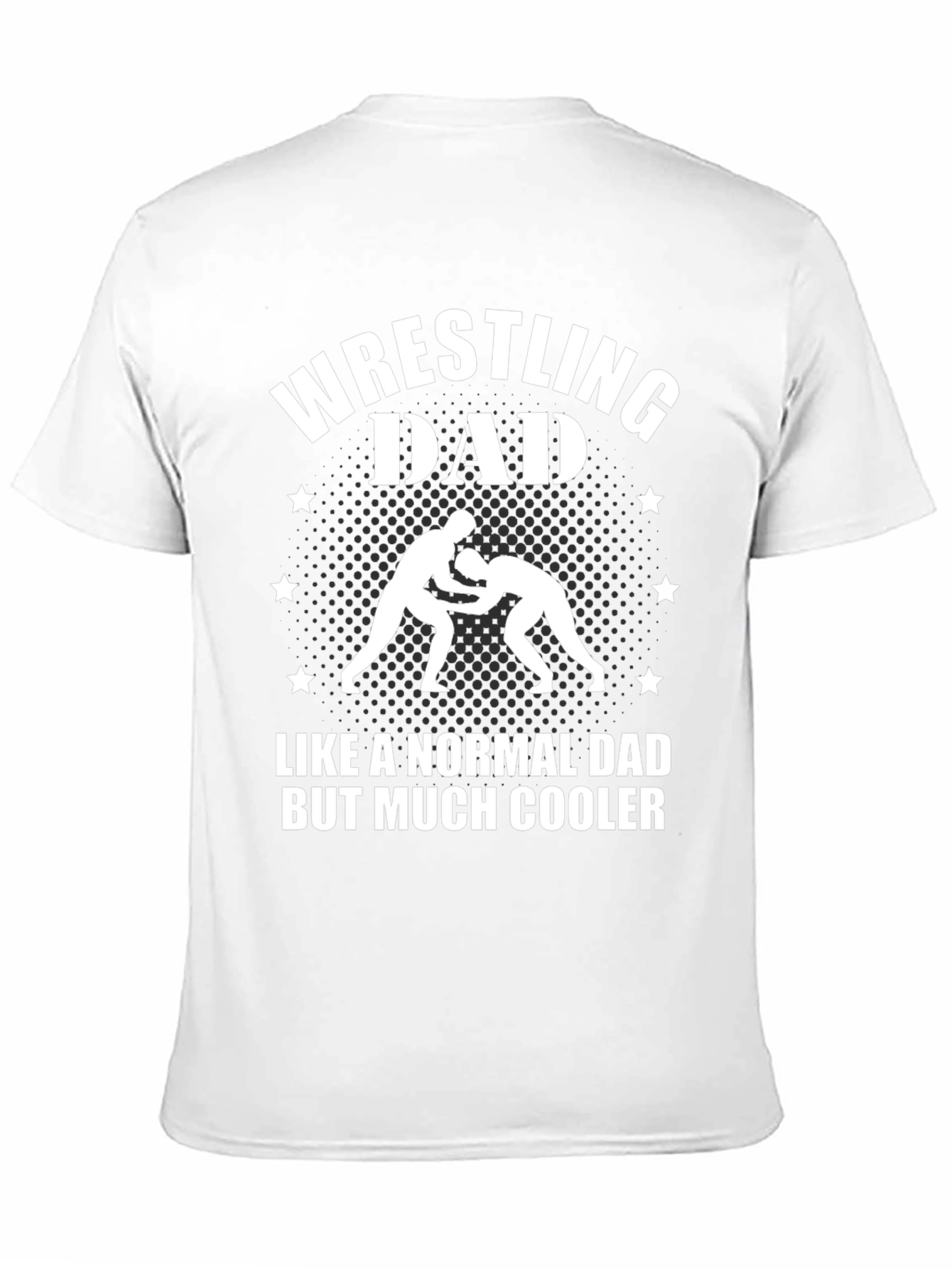 Black Wrestling Dad T-Shirt - Much Cooler Dad view 11