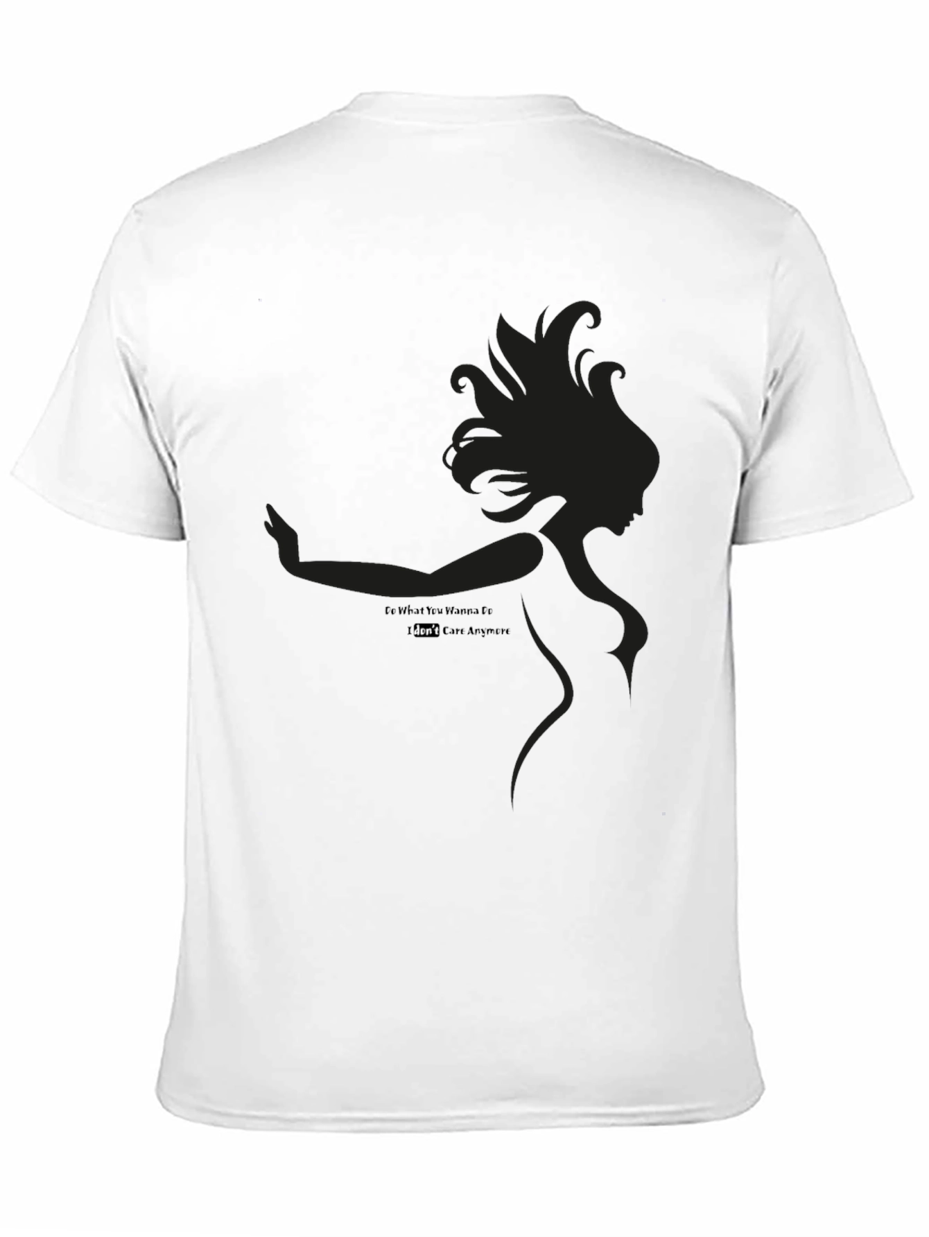 Black Edgy Silhouette Graphic Black T-Shirt view 11