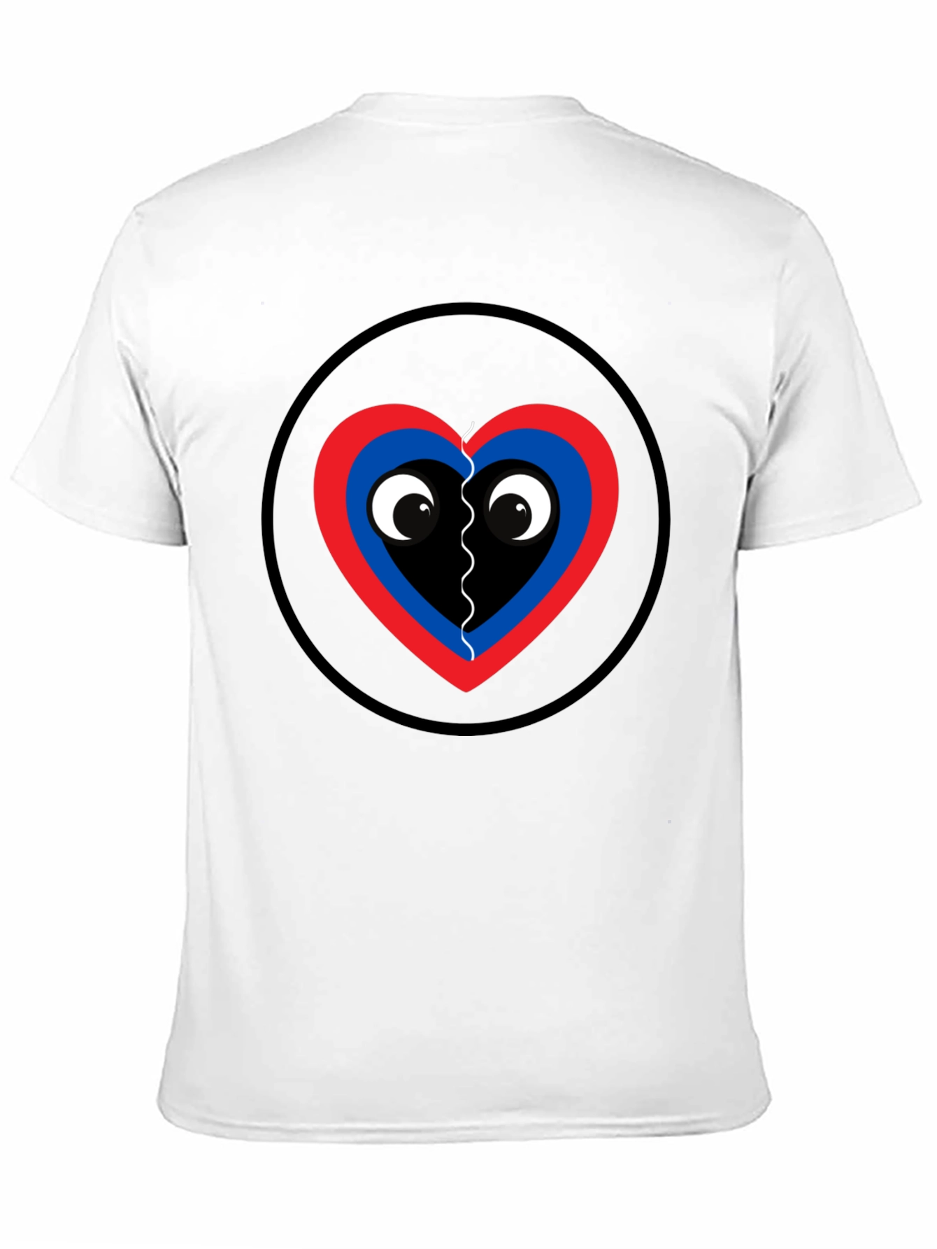 Black Playful Heart Graphic Tee - Black Cotton view 11
