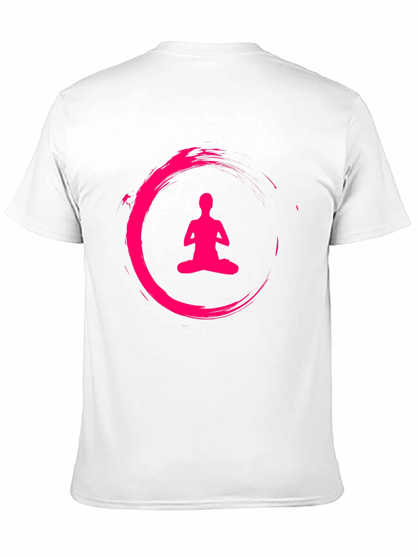 Black Zen Meditation Circle Black T-Shirt view 11