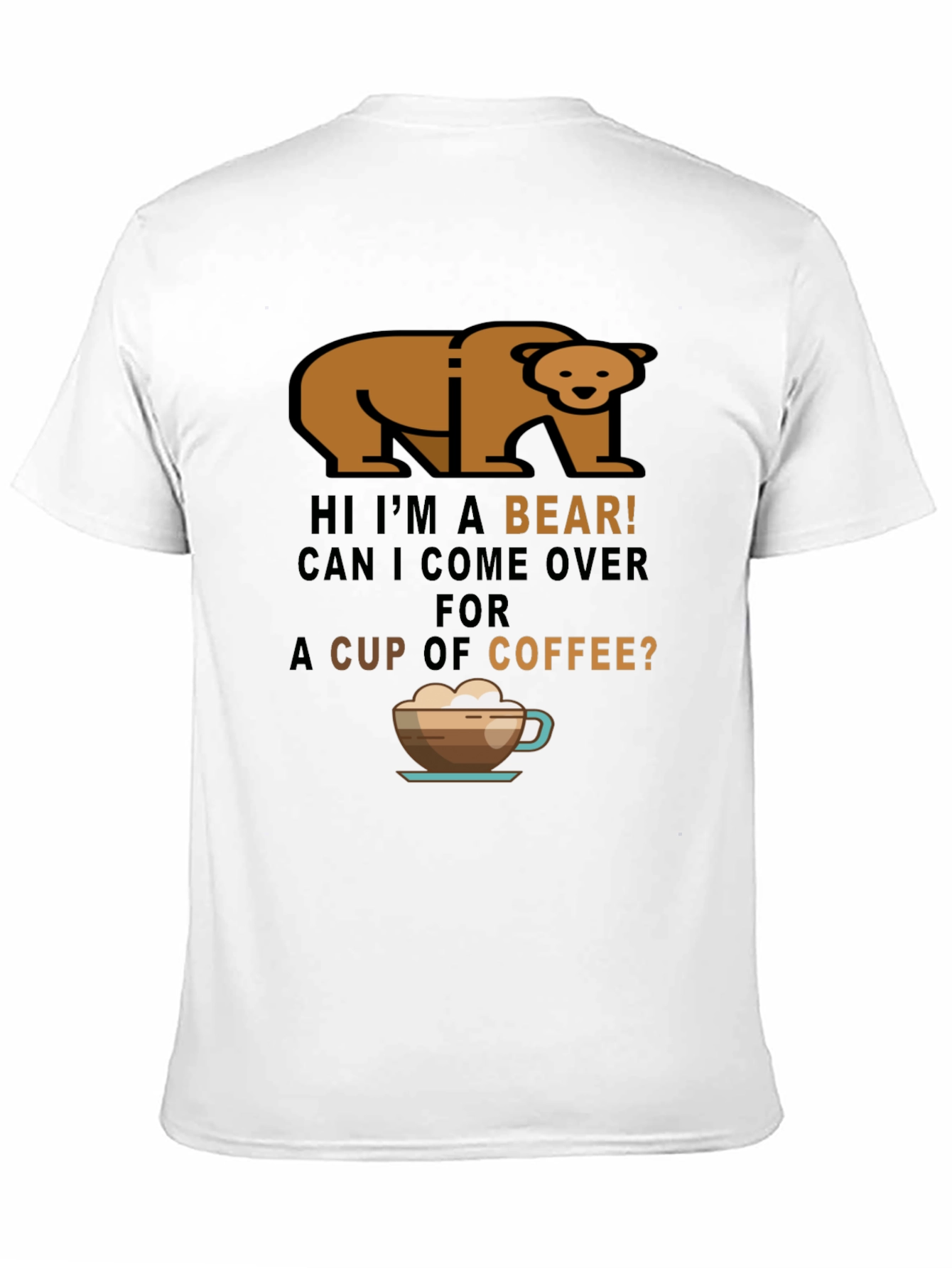 Black Bear Coffee T-Shirt - Funny Graphic Tee view 11