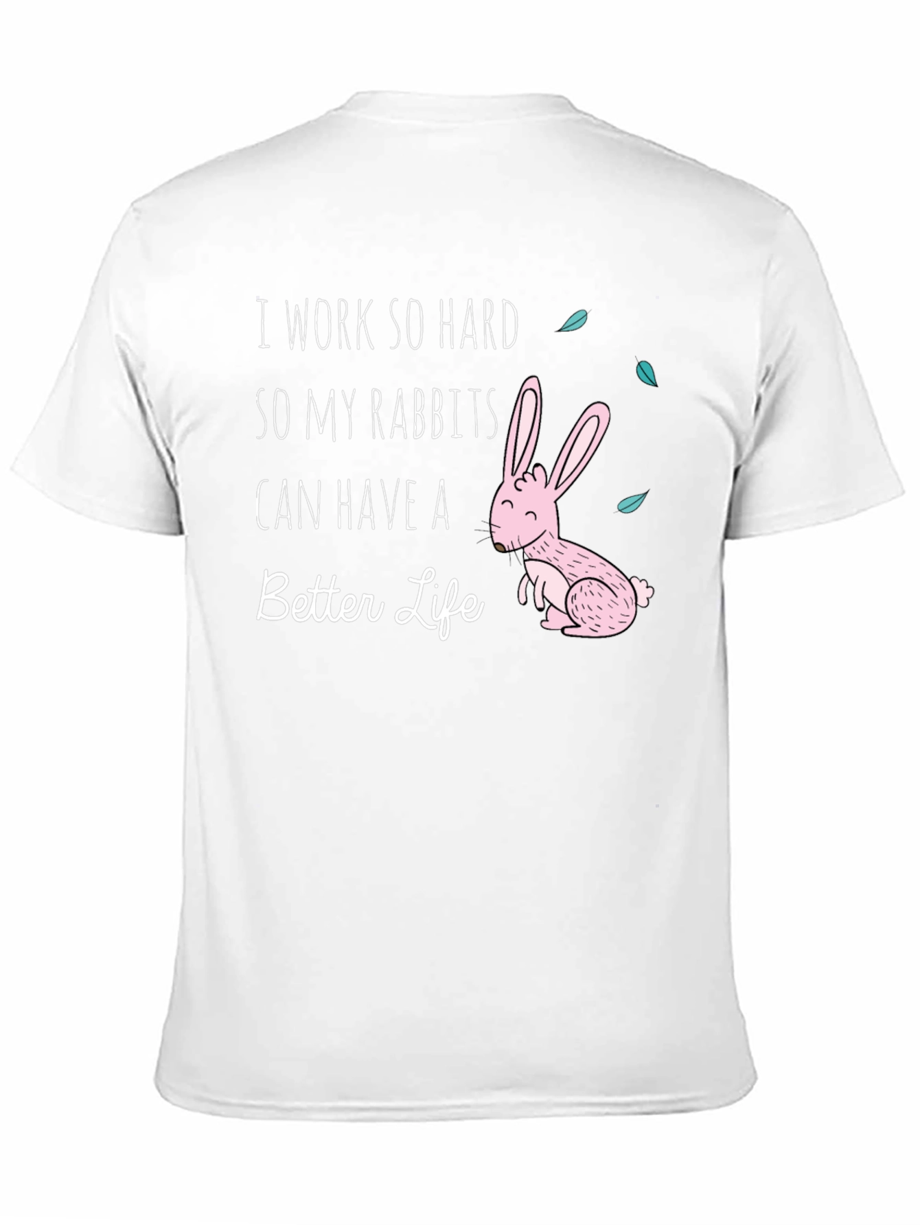 Black Rabbit Lover Graphic T-Shirt view 11