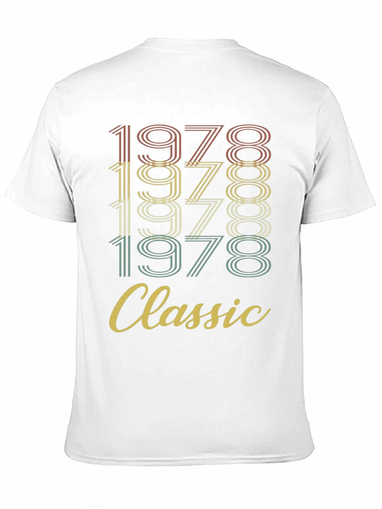 Black Vintage 1978 Classic Birthday T-Shirt view 11