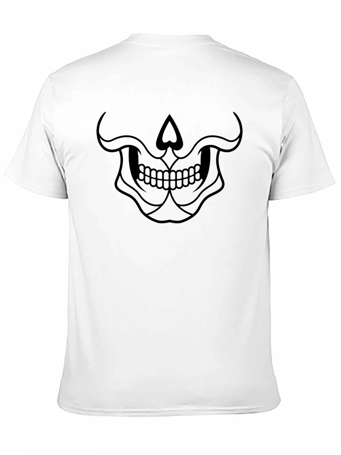 Black Skull Graphic Tee - Men's Black T-Shirt view 11