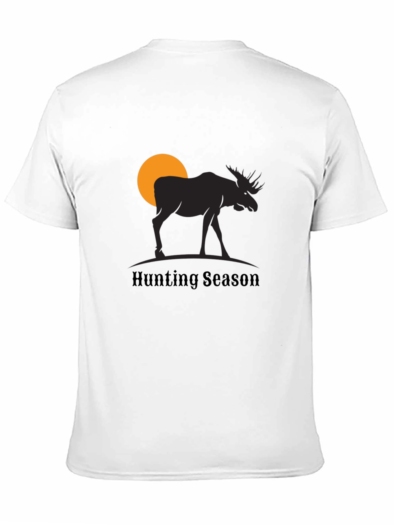 Black Hunting Season Moose Graphic T-Shirt view 11