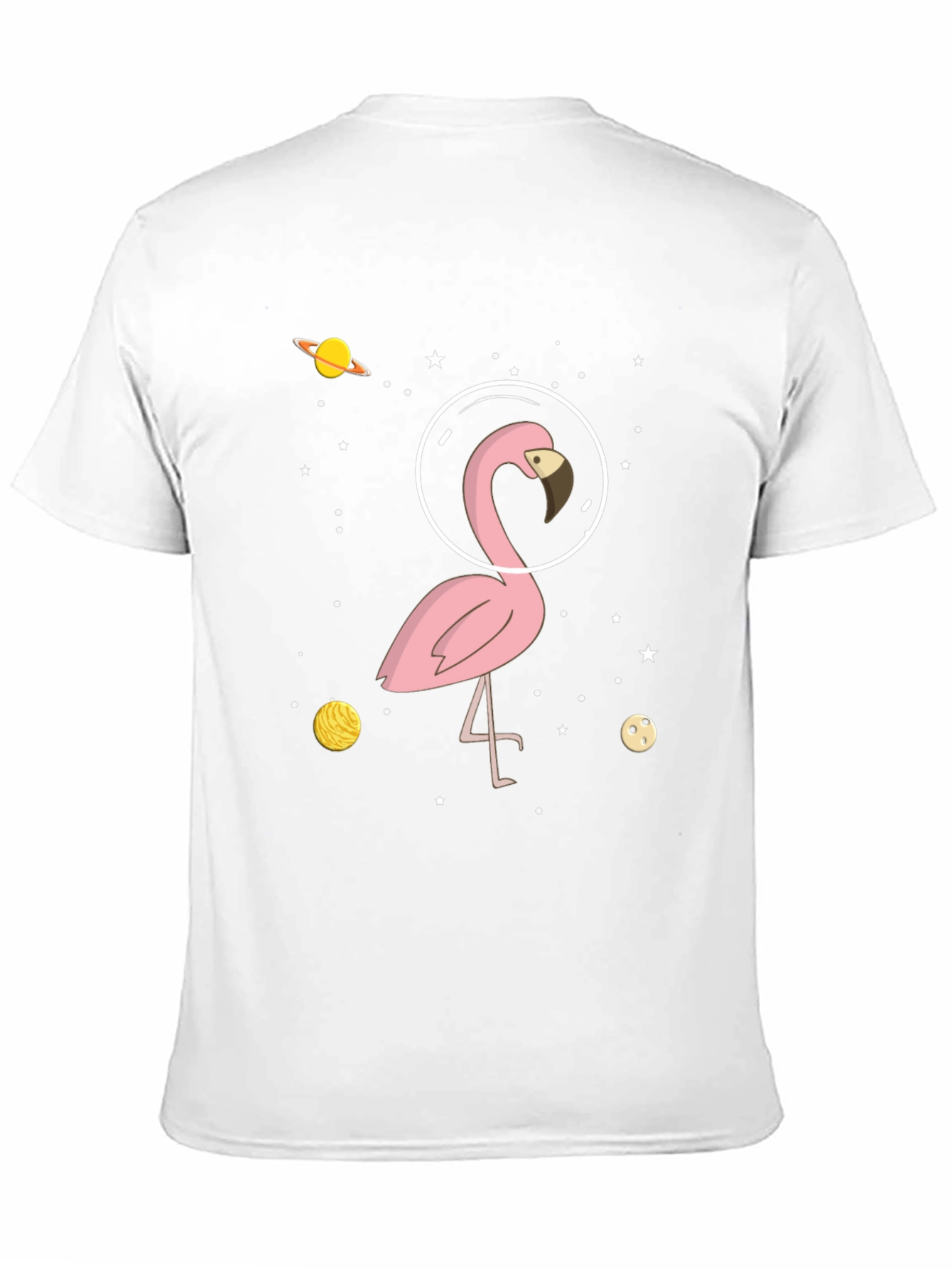 Black Space Flamingo T-Shirt - Men's Black Graphic Tee view 11