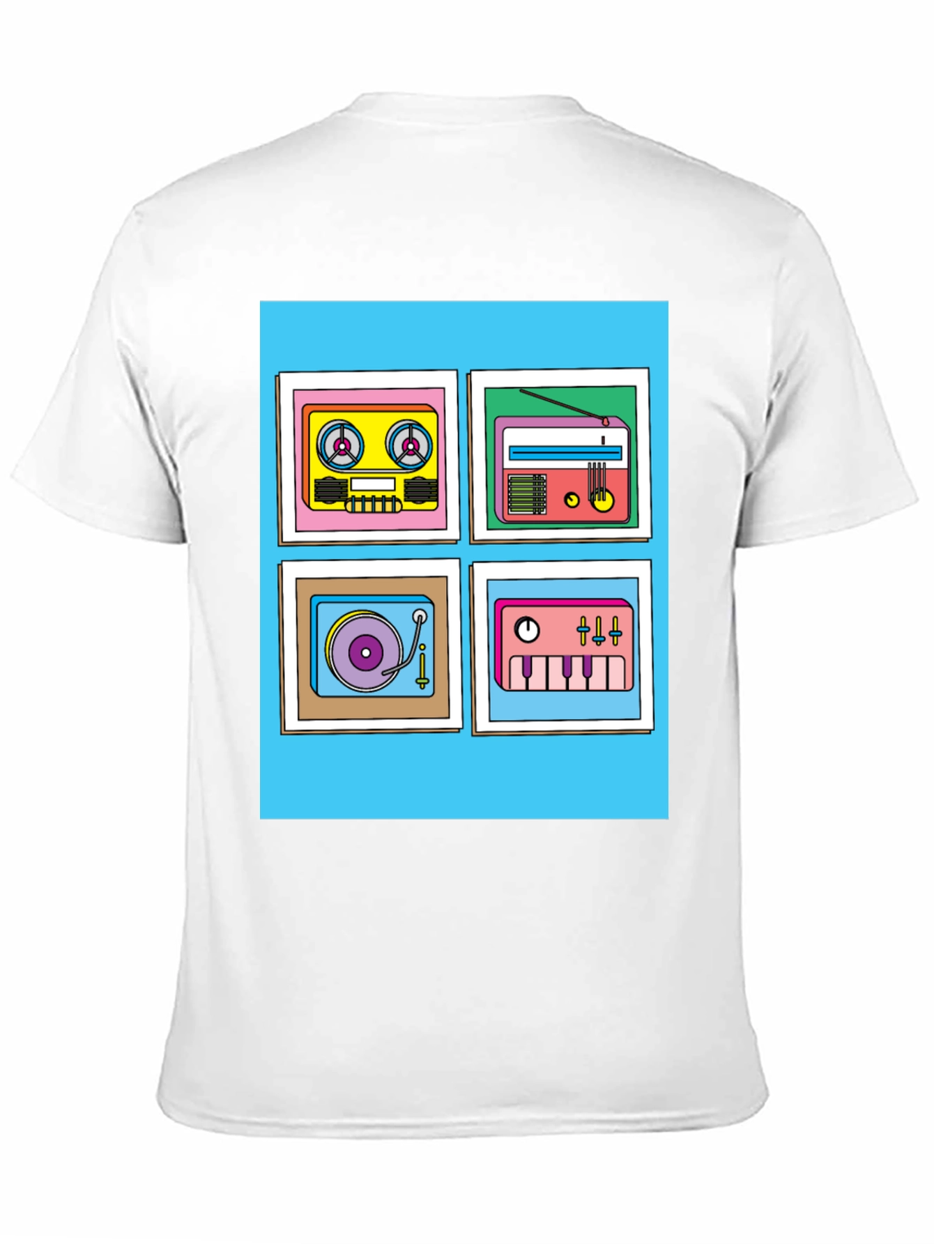 Black Retro Music Graphic Tee - Classic Style view 11