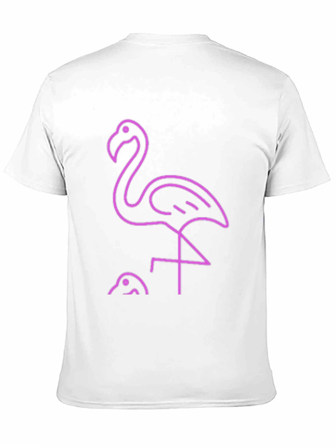 Black Neon Flamingo Graphic Tee - Stylish Black T-Shirt view 11