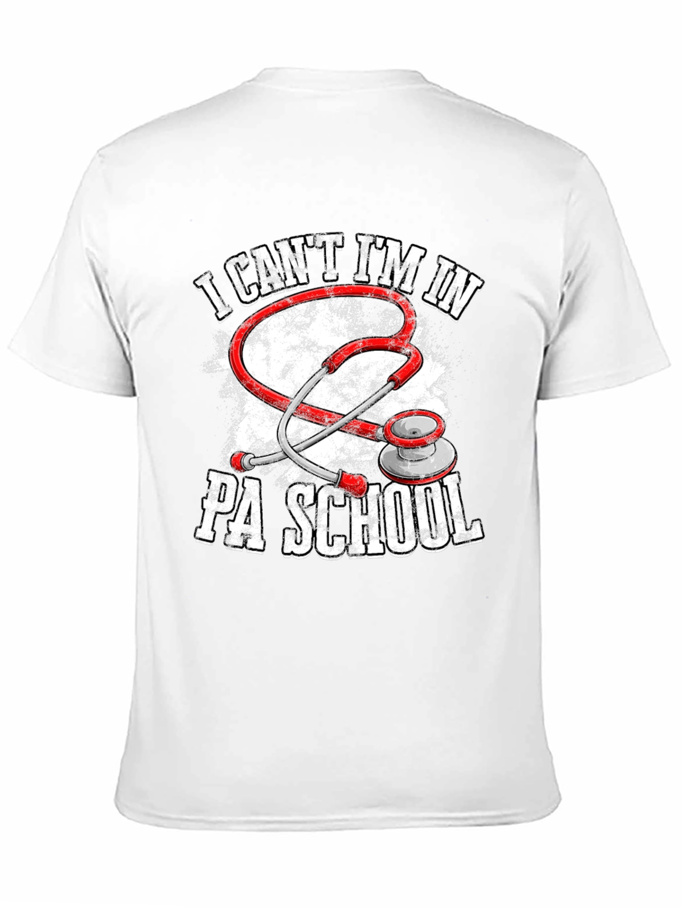 Black PA School Stethoscope Graphic Tee view 11