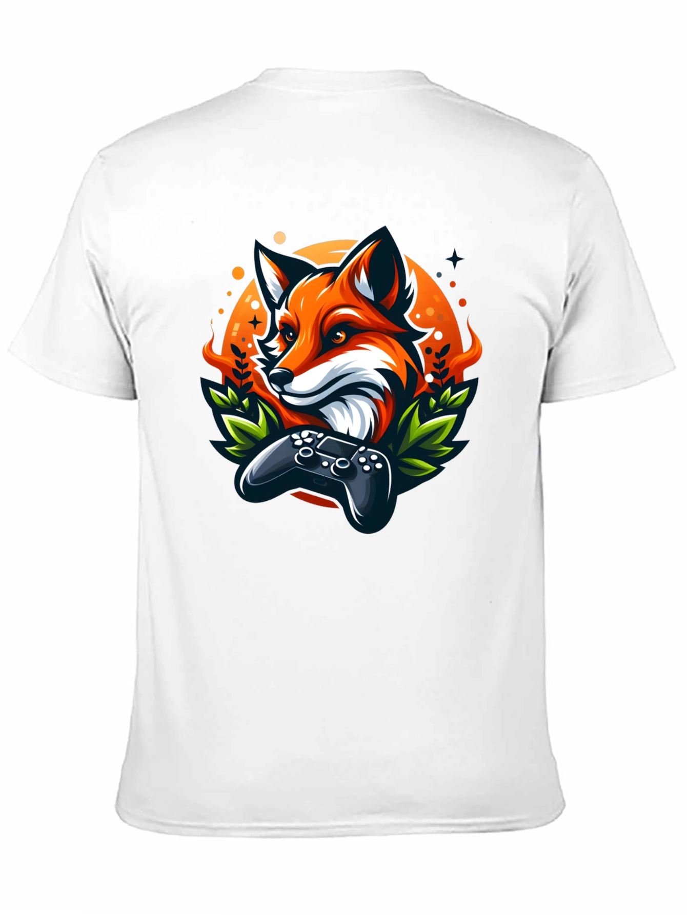 Black Fox Gamer T-Shirt - Cool Graphic Tee view 11