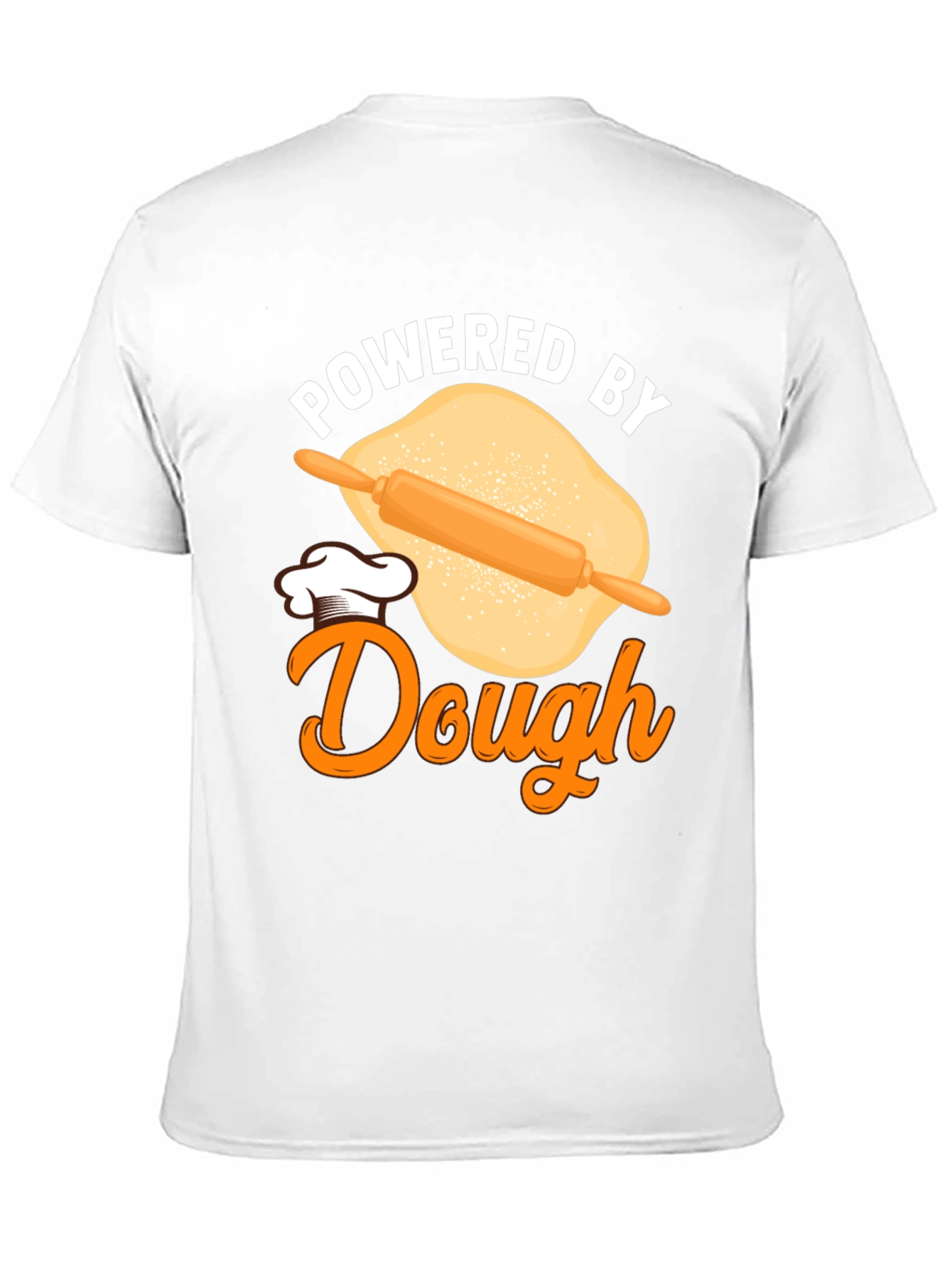 Black Powered by Dough Funny Baking T-Shirt view 11
