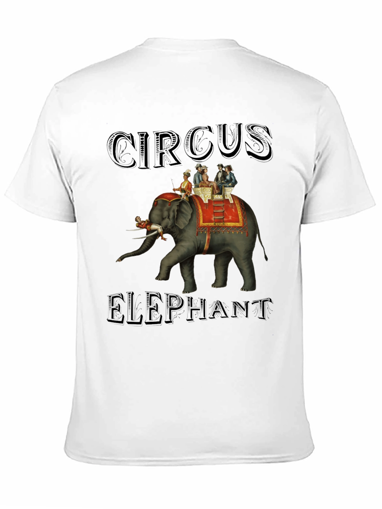 Black Circus Elephant Graphic Tee view 11