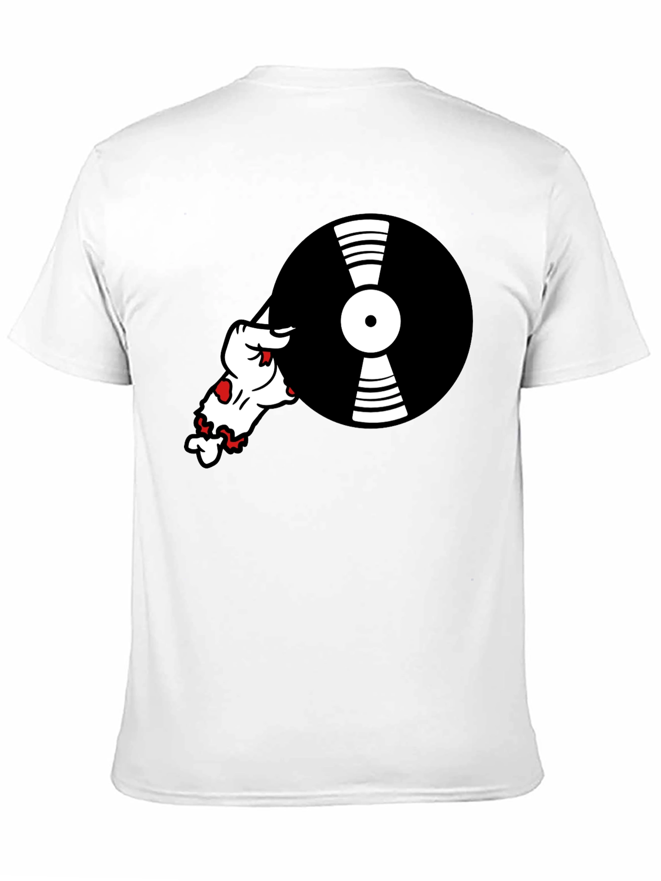 Black Cool DJ Dog Black T-Shirt view 11