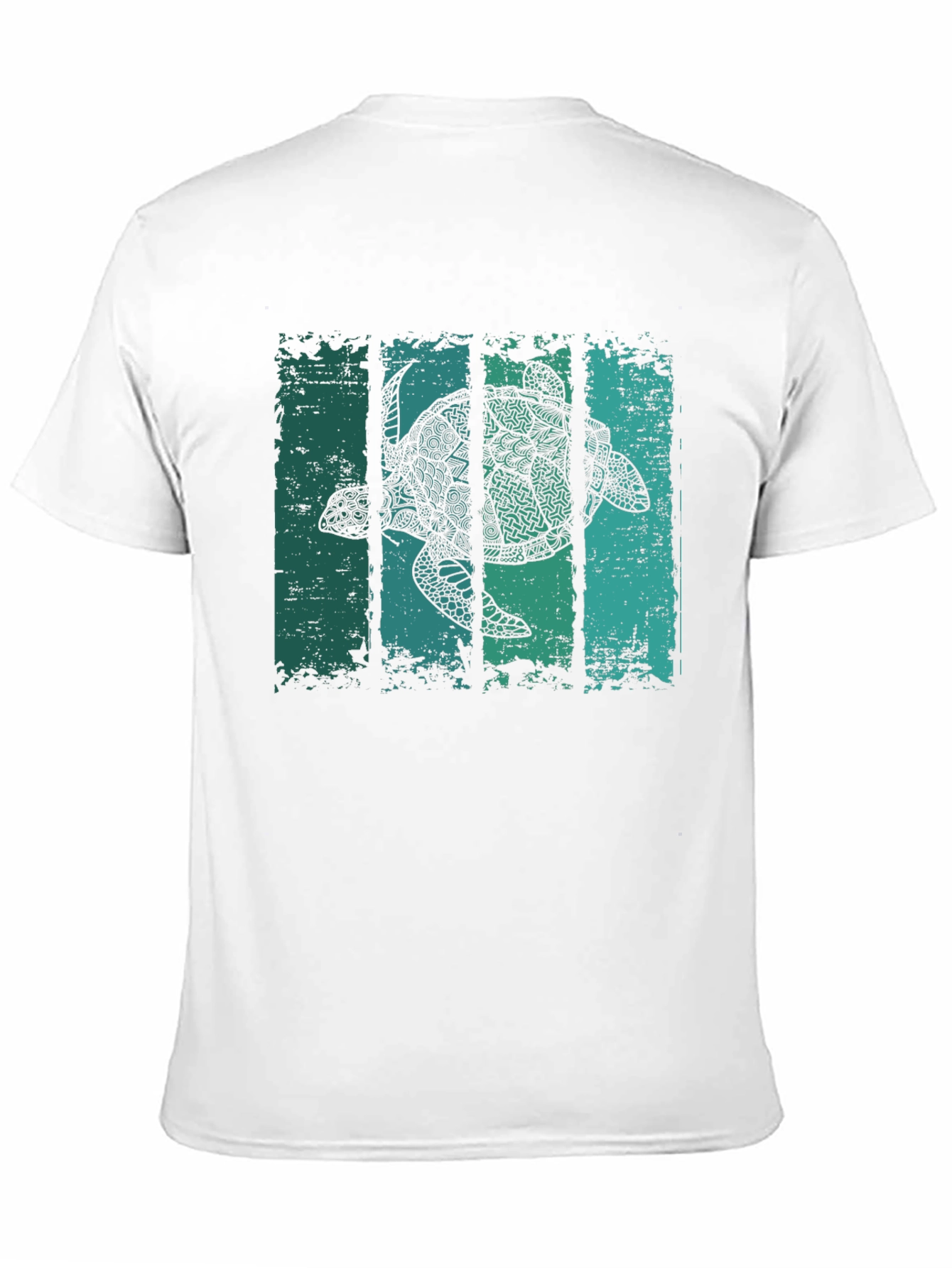 Black Turtle Graphic Print Crew Neck T-Shirt view 11