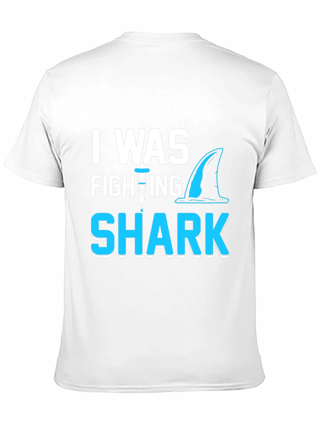 Black Shark Attack Leg Injury T-Shirt view 11