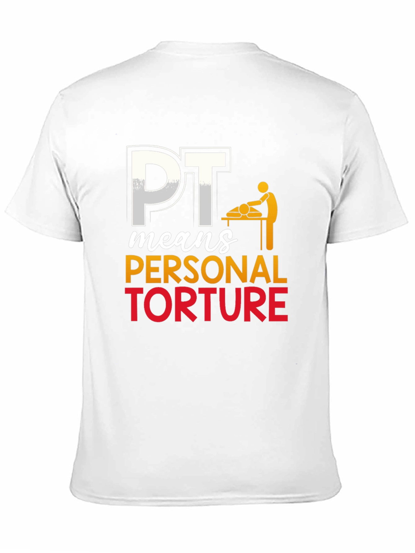 Black PT Means Personal Torture Graphic T-Shirt view 11