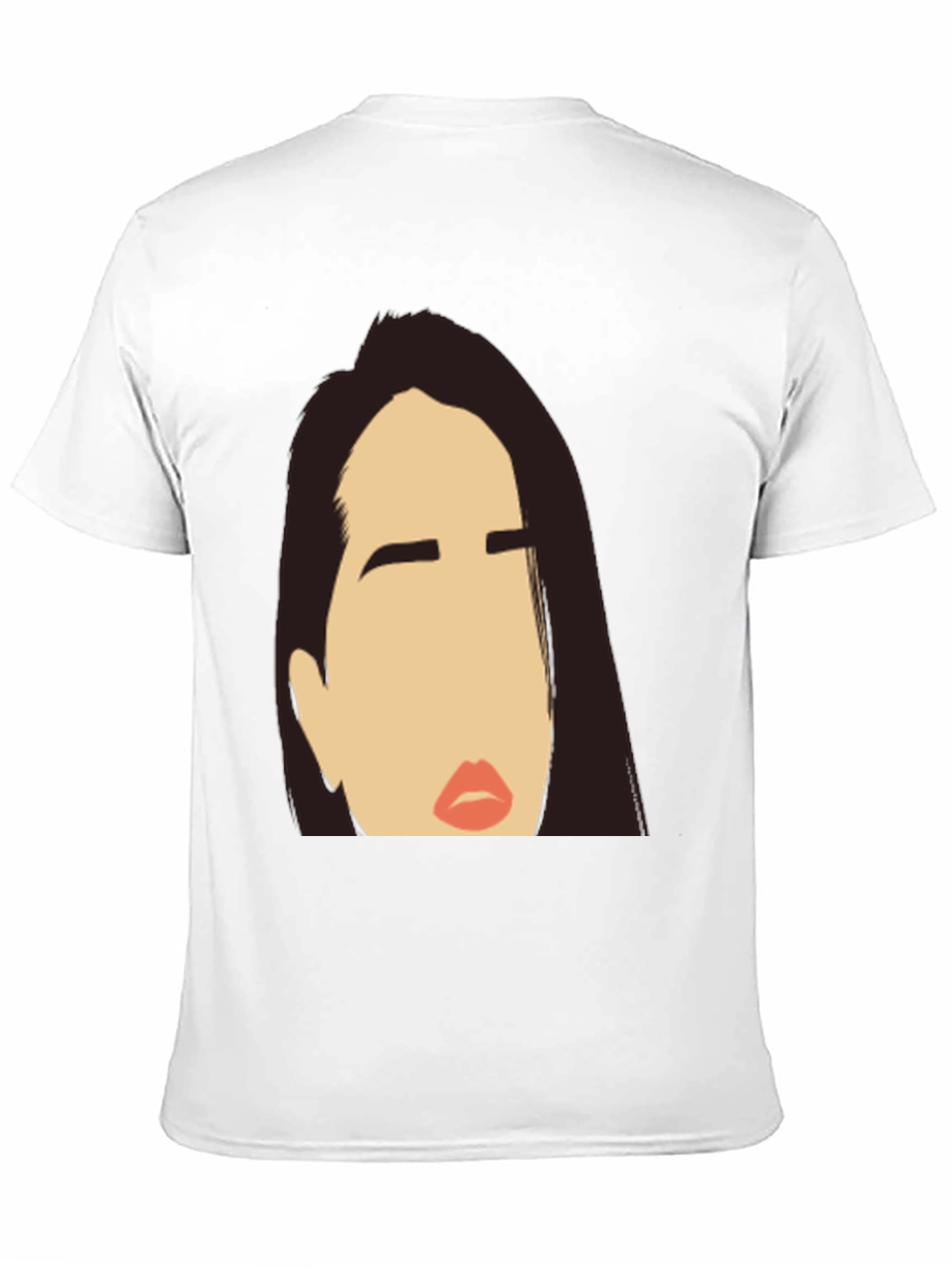 Black Abstract Face Black T-Shirt view 11