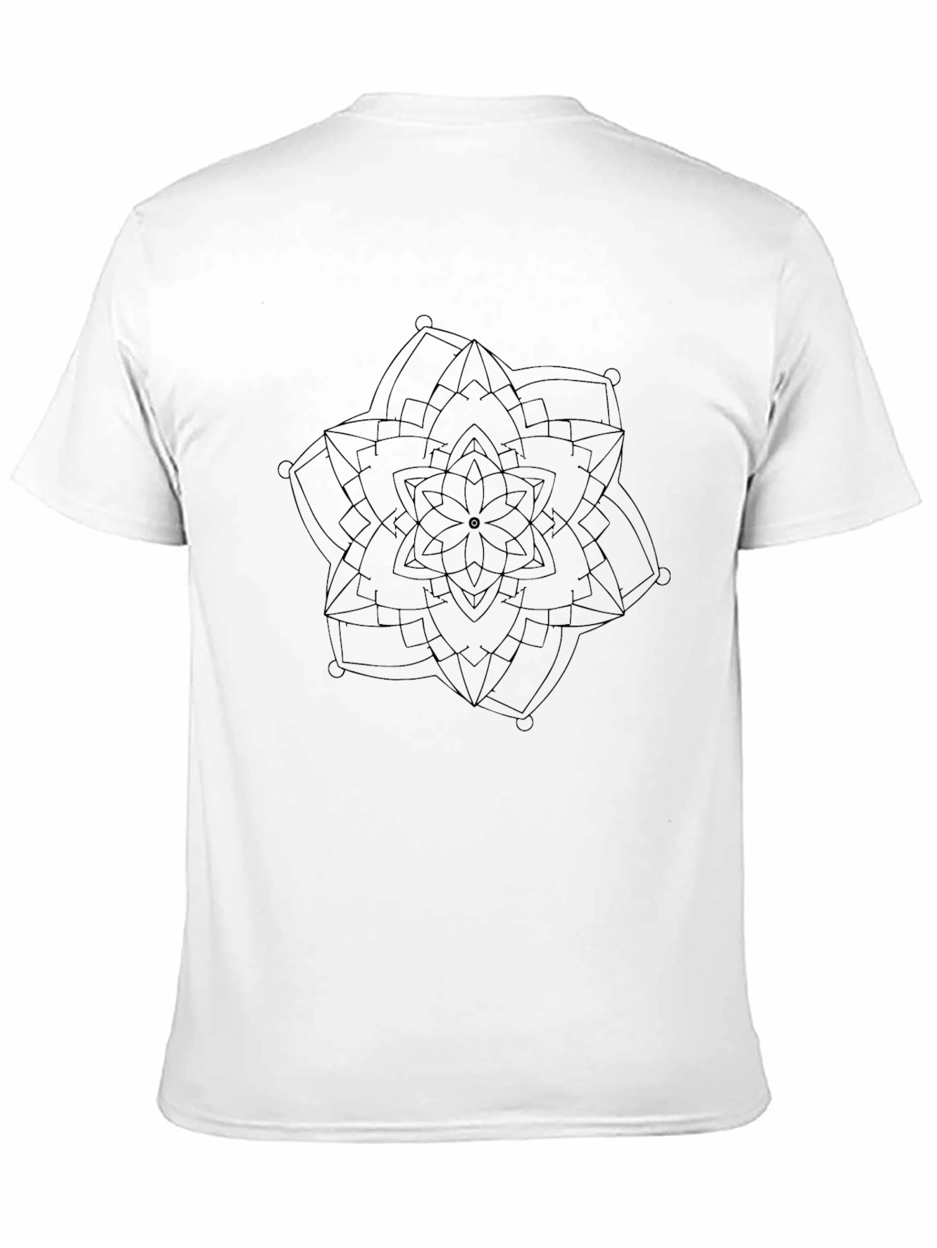 Black Black Mandala Graphic Tee view 11