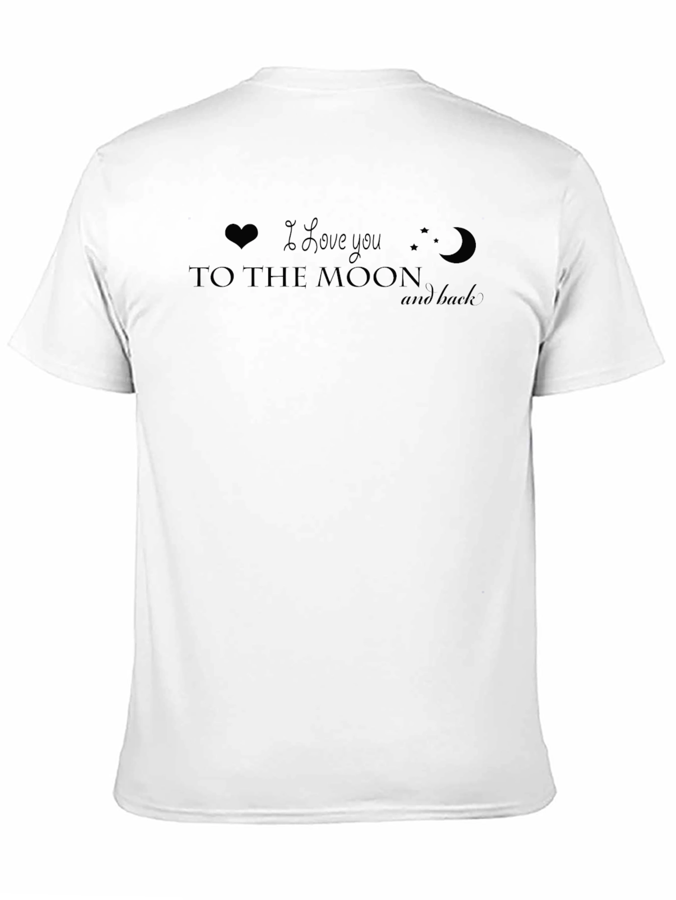 Black I Love You to the Moon and Back Graphic Tee view 11