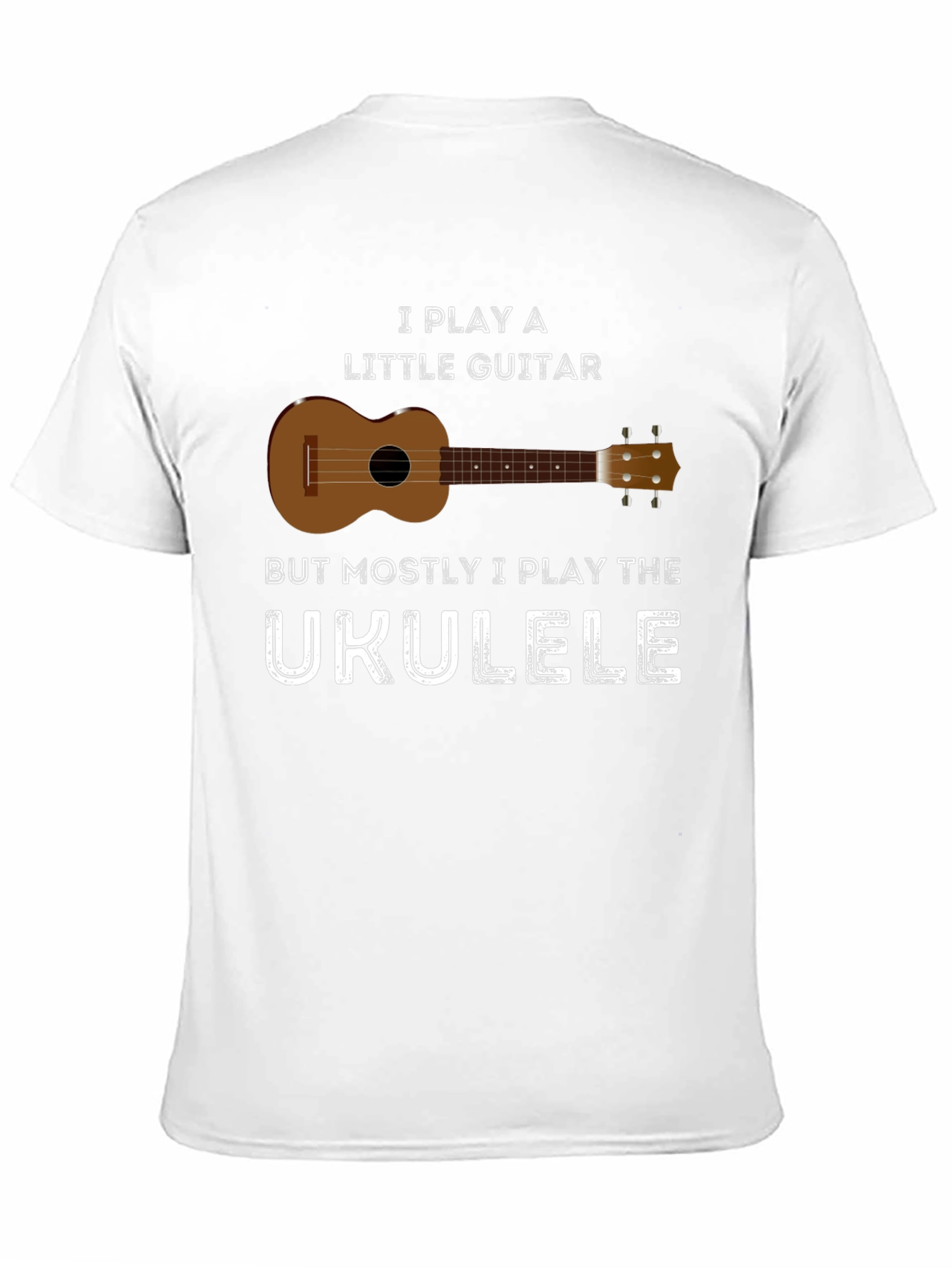 Black Ukulele T-Shirt - Funny Ukulele Player Tee view 11