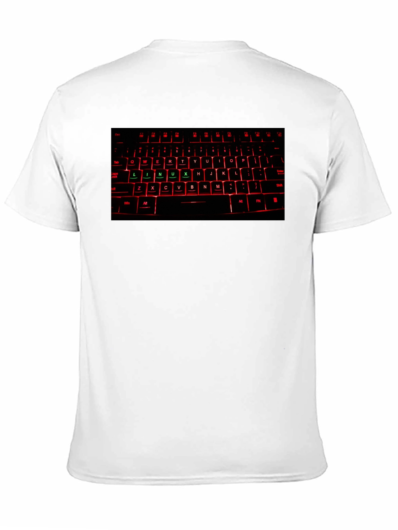 Black Linux Keyboard T-Shirt - Techie Gift view 11