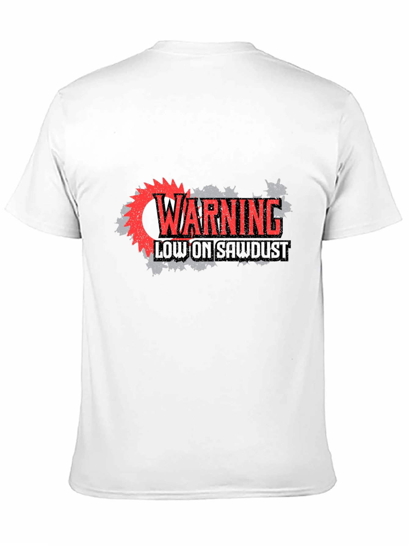Black Warning Low on Sawdust Graphic Tee - Black view 11
