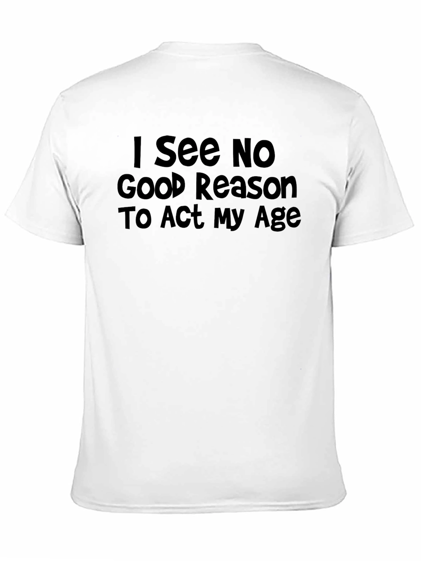 Black Funny 'I See No Good Reason' Graphic Tee view 11