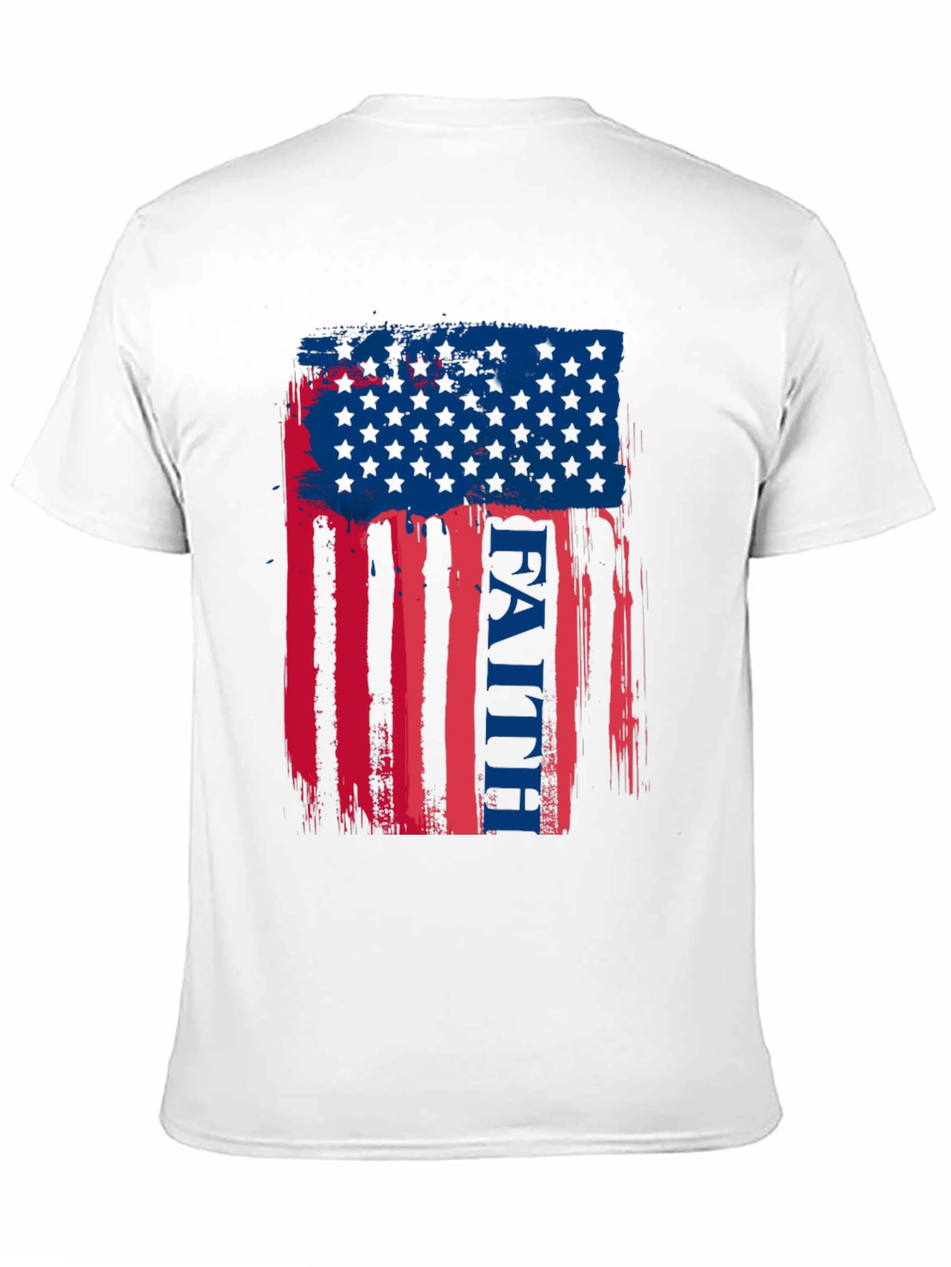 Black Faith American Flag Graphic T-Shirt view 11