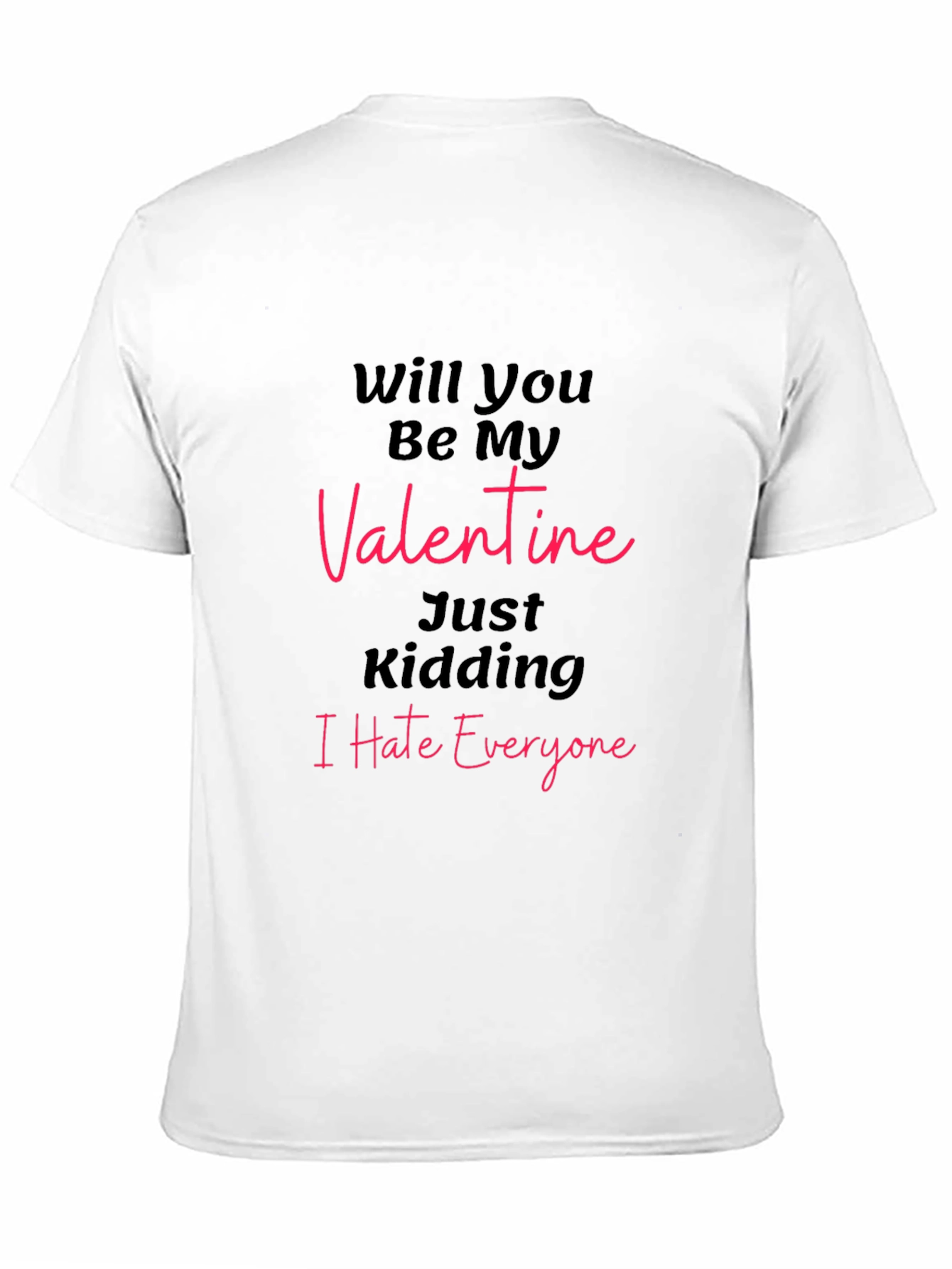 Black Will You Be My Valentine? T-Shirt view 11