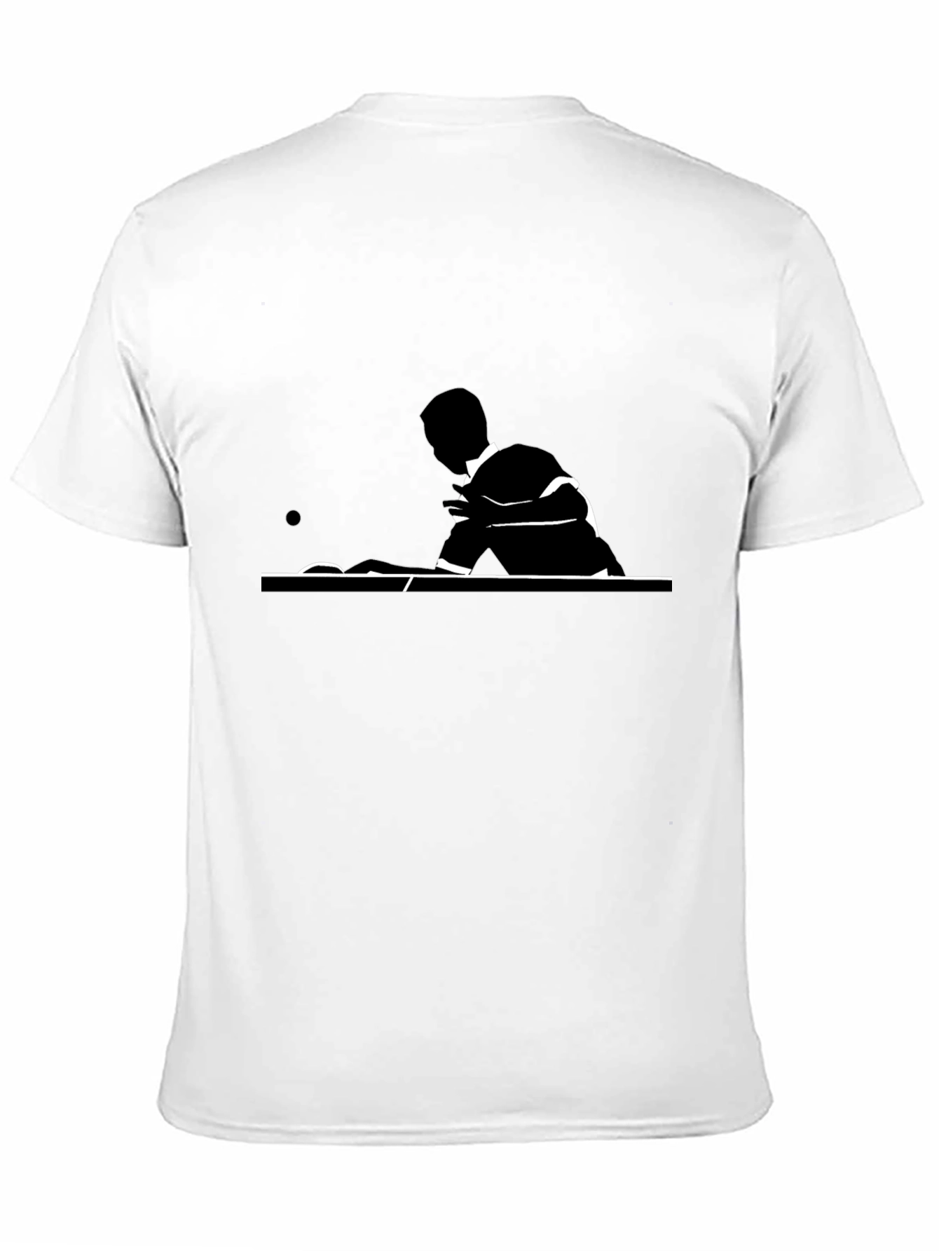 Black Billiards Player Graphic Tee - Black Cotton T-Shirt view 11