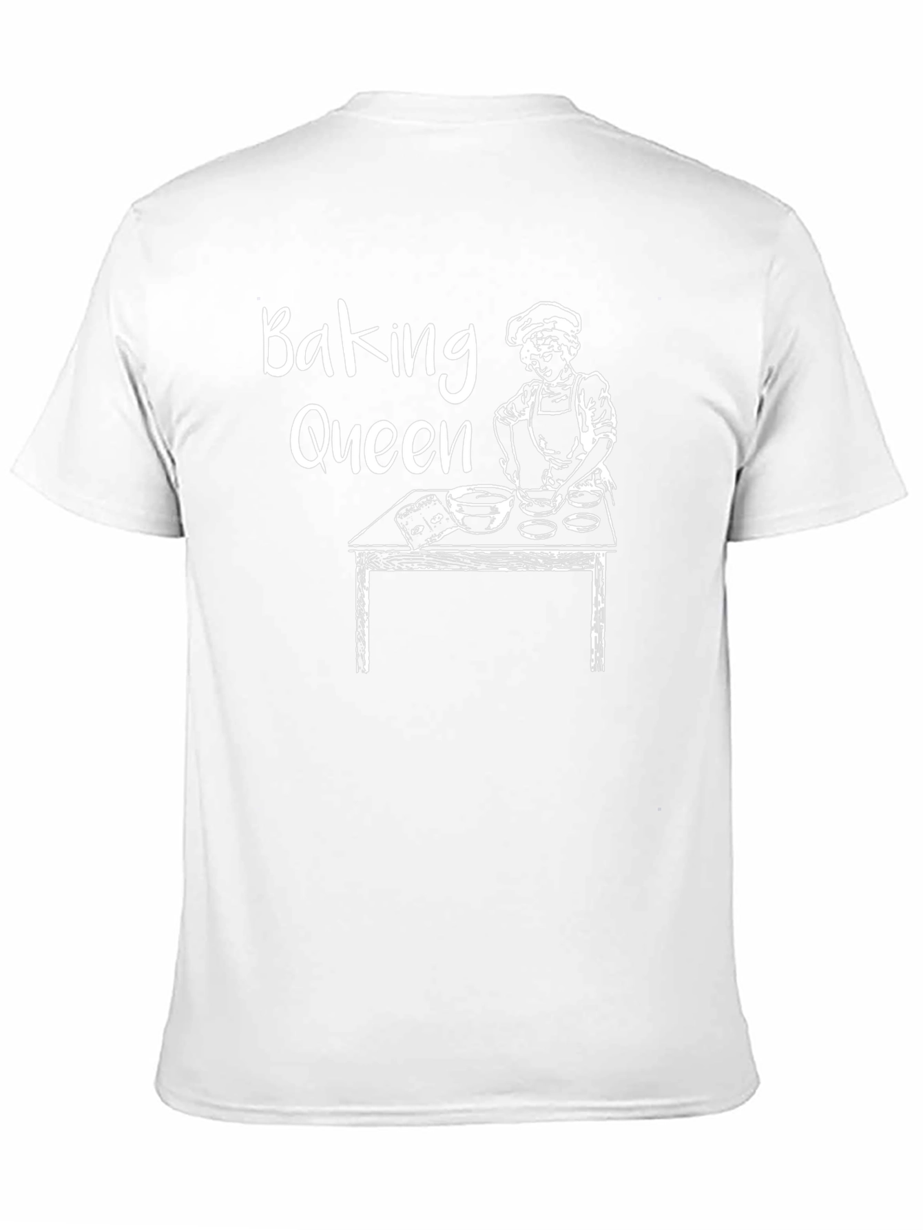 Black Baking Queen T-Shirt - Baker Gift Tee view 11