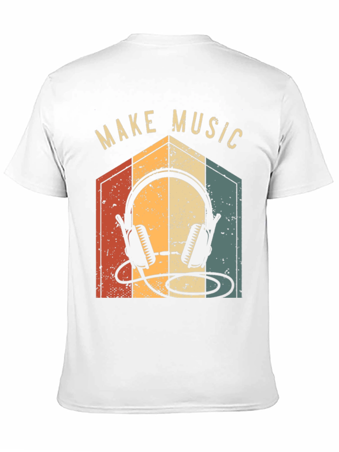 Black Make Music Retro Graphic Tee view 11