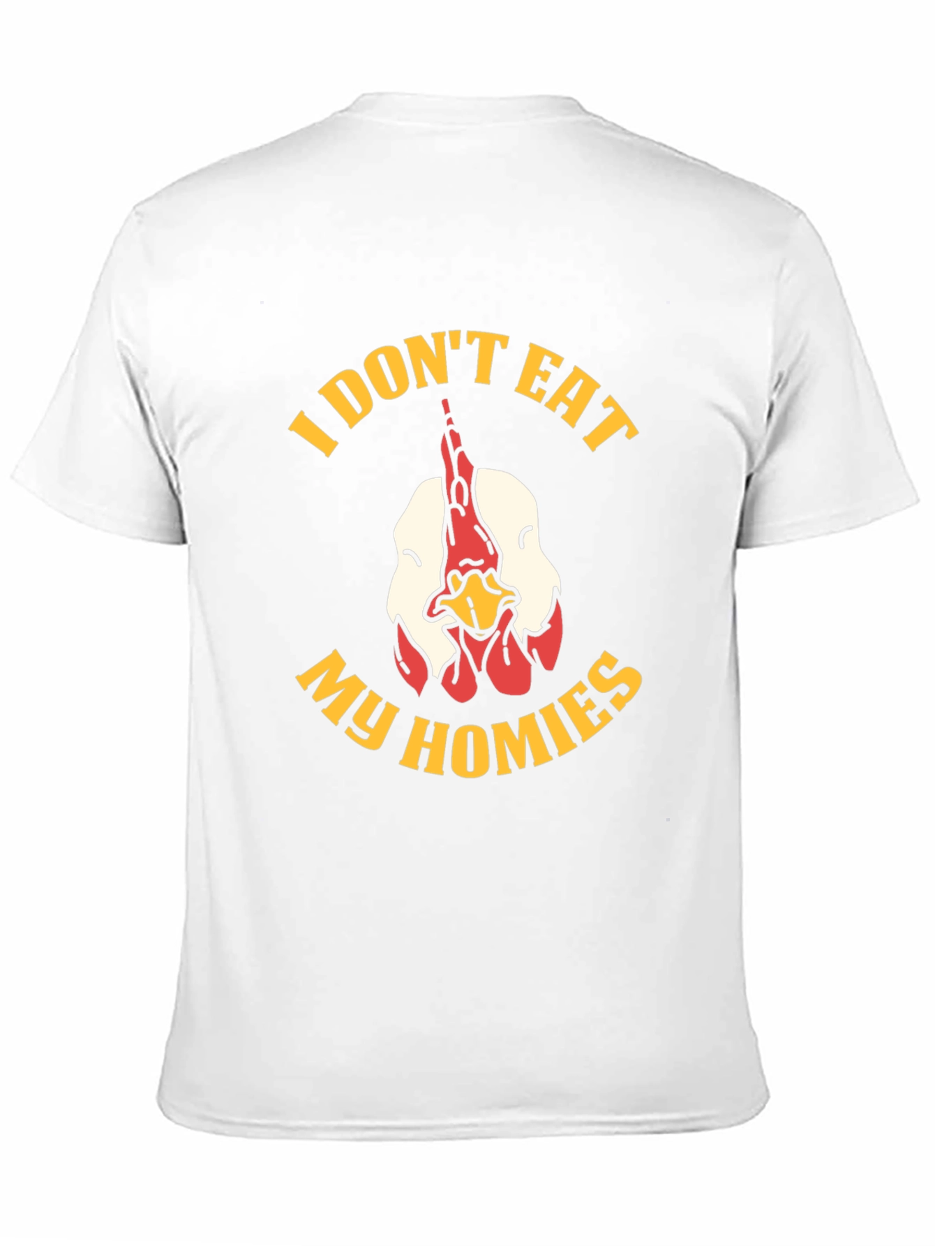 Black I Don't Eat My Homies Chicken Graphic Tee view 11